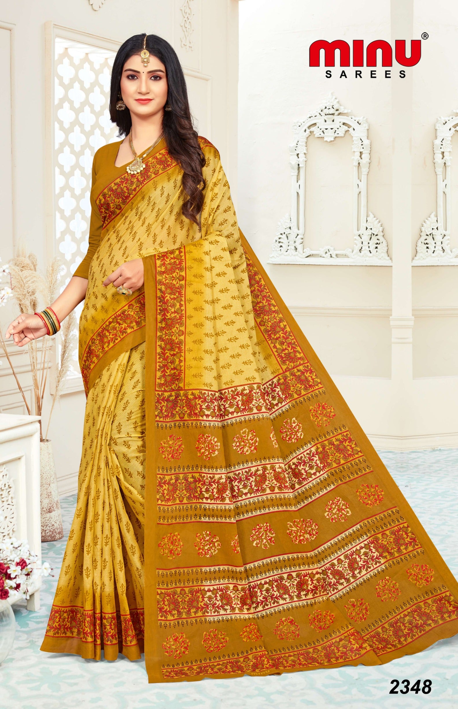 best offers on printed cotton saree online at wholesale rates