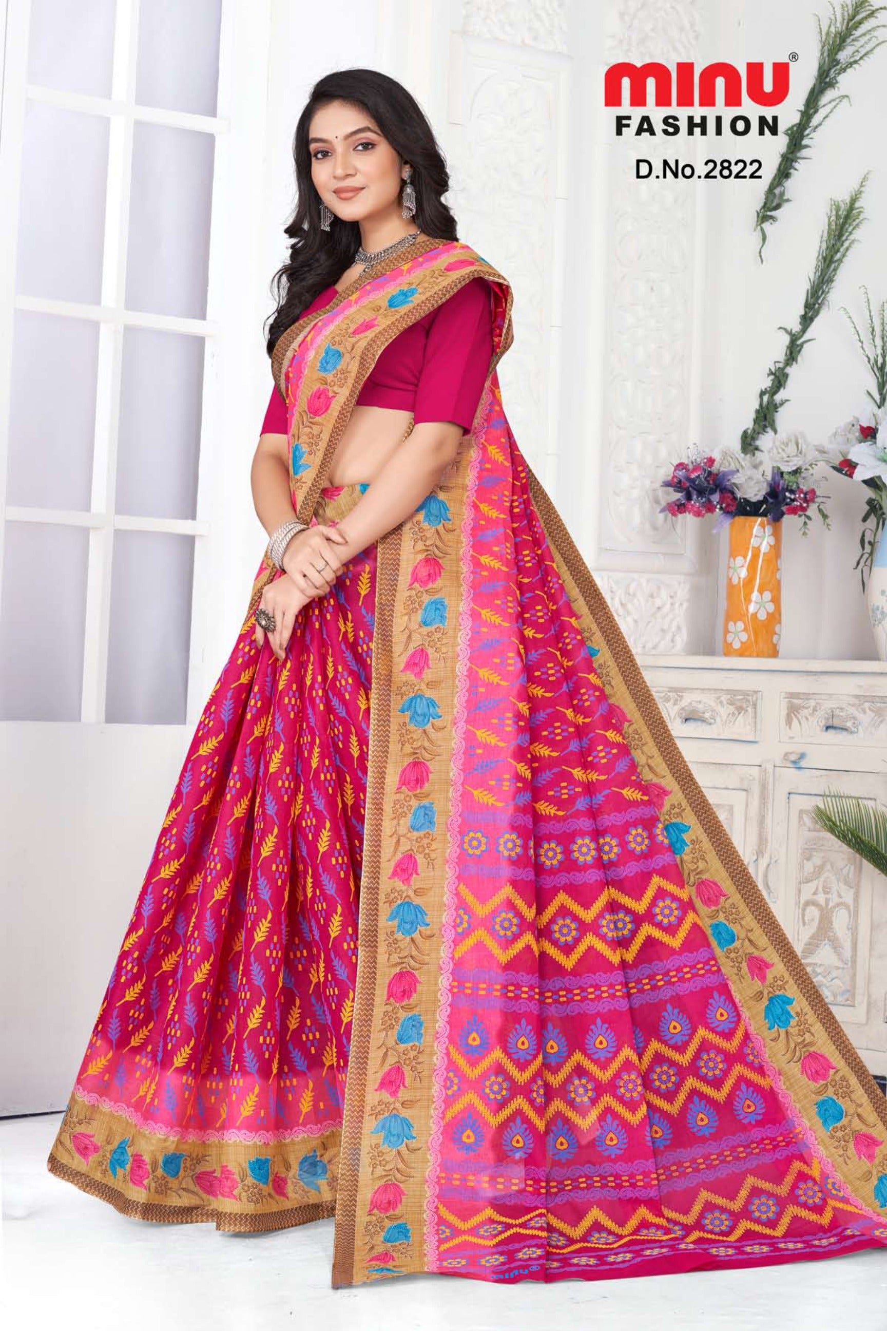 wholesale Durga puja trending saree wearing woman  