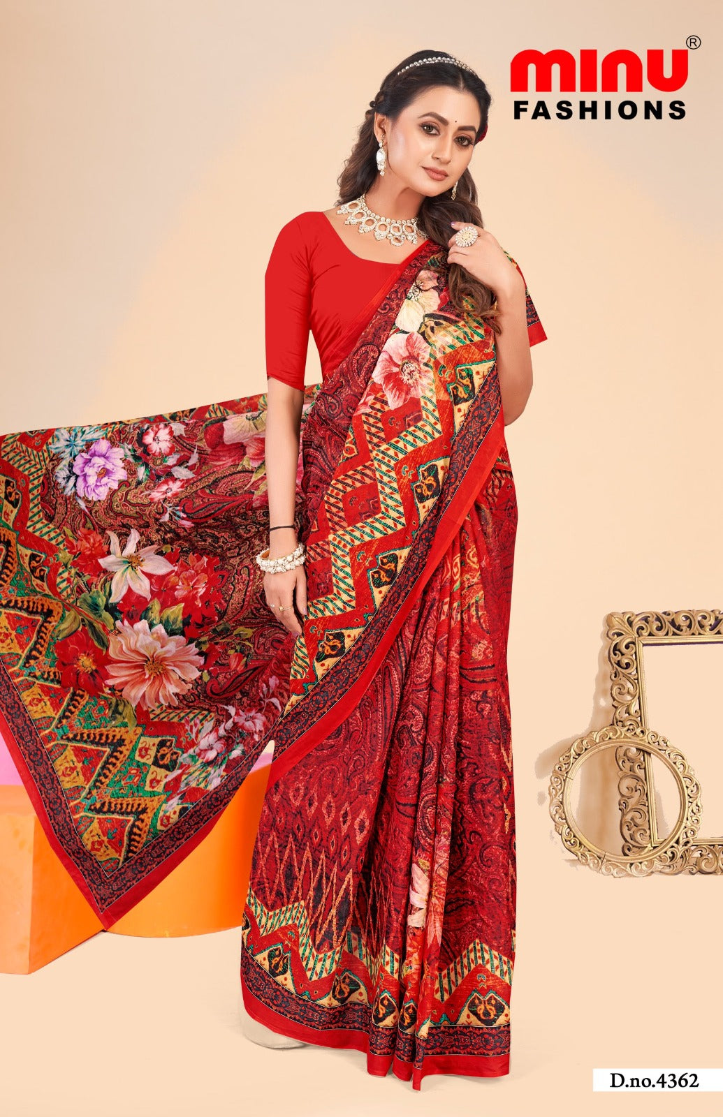 Malai Cotton Saree Ambersariya (Vol-30) - 8 Pcs Set