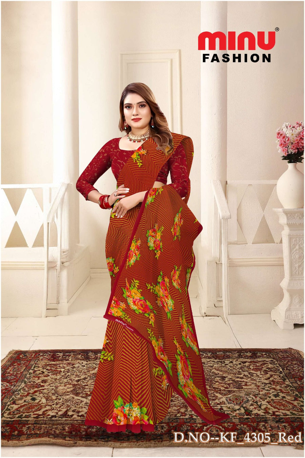 Malai Cotton Saree Ambersariya (Vol-28) - 8 Pcs Set