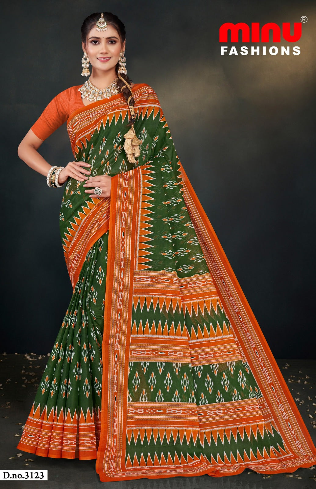 Malai Cotton Saree Priyatama Katki (Vol-2) - 10 Pcs Set