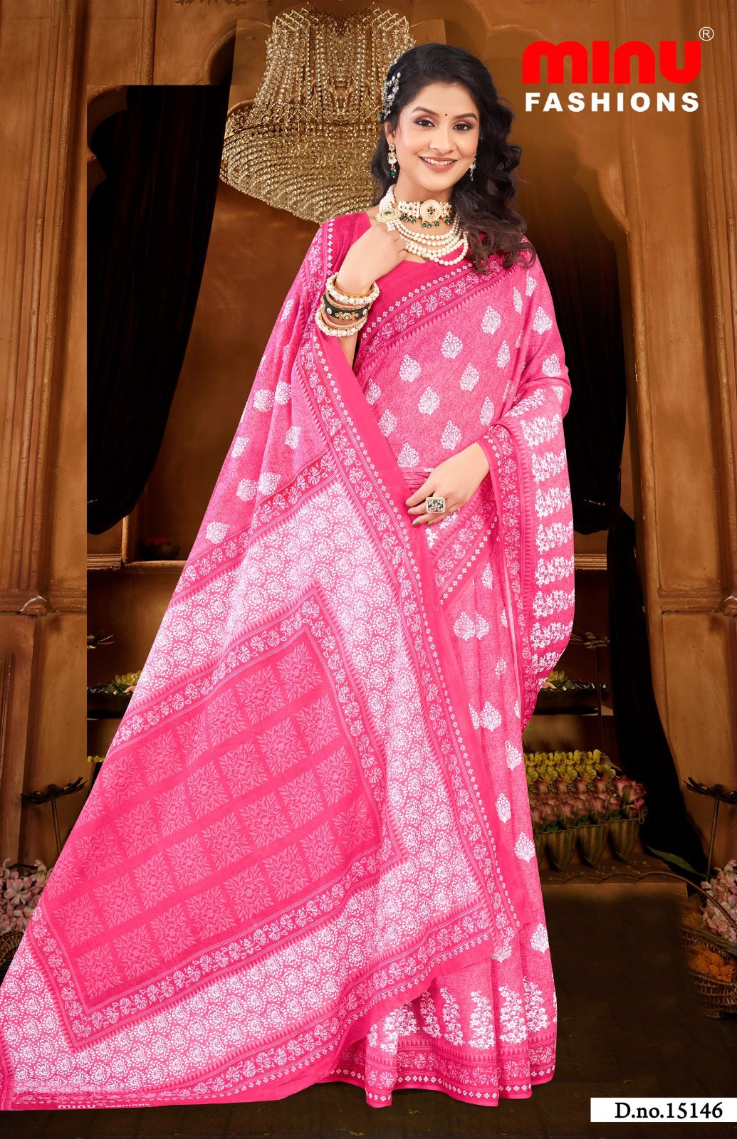 Malai Cotton Saree Priyatama Pestal (Vol-2) - 8 Pcs Set