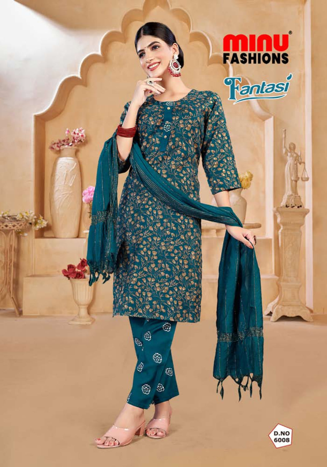 Printed Cotton Stitched Salwar Suit Fantasy (Vol-6) - 10 Pcs Set