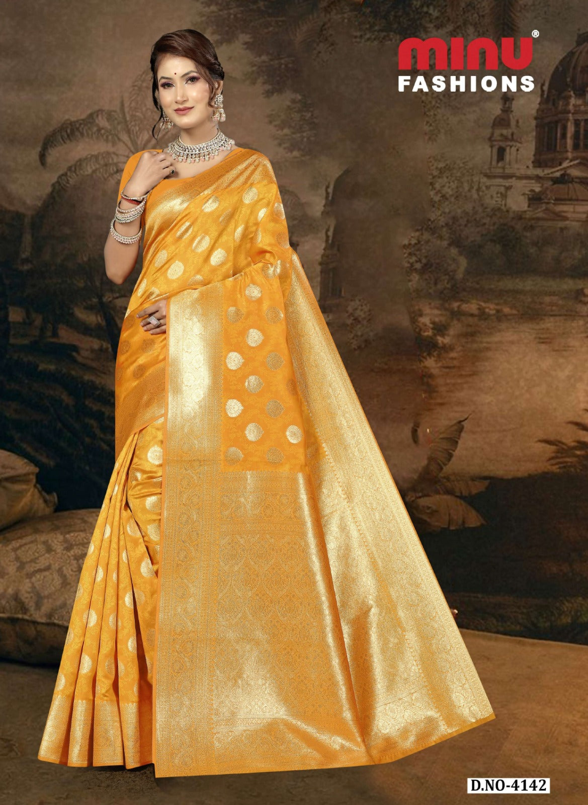 Fancy Saree Jannat (BP) - 8 Pcs Set