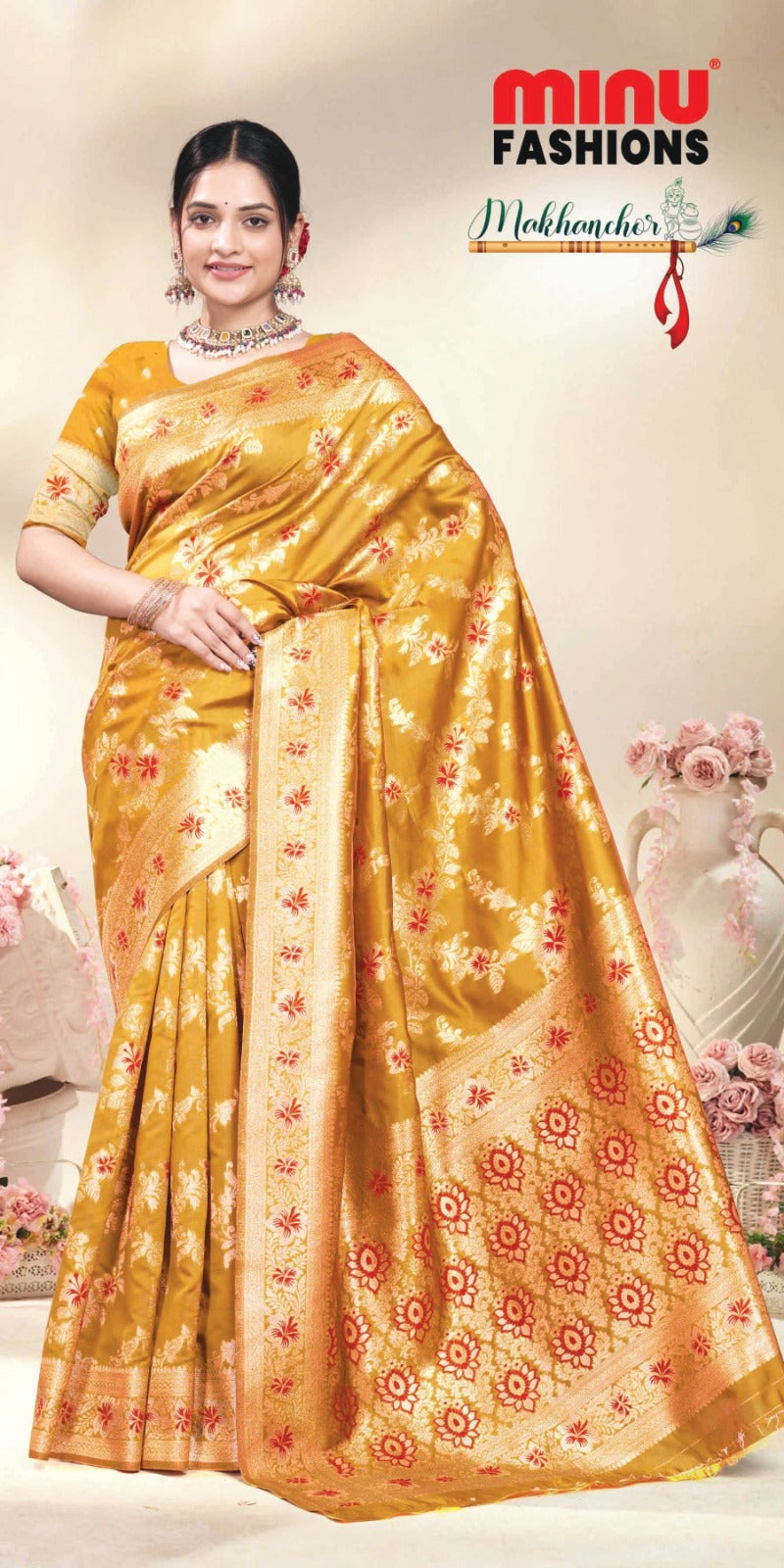 Fancy Saree Makhan Chor Vol-1 (BP) (8 Pcs)