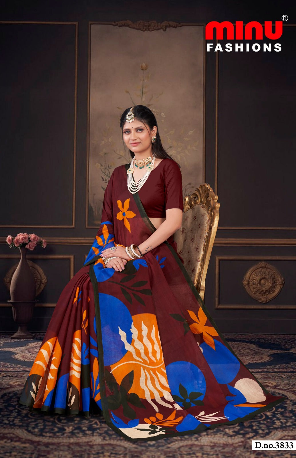 Printed Cotton Saree Priyatama (Vol-11) - 8 Pcs Set