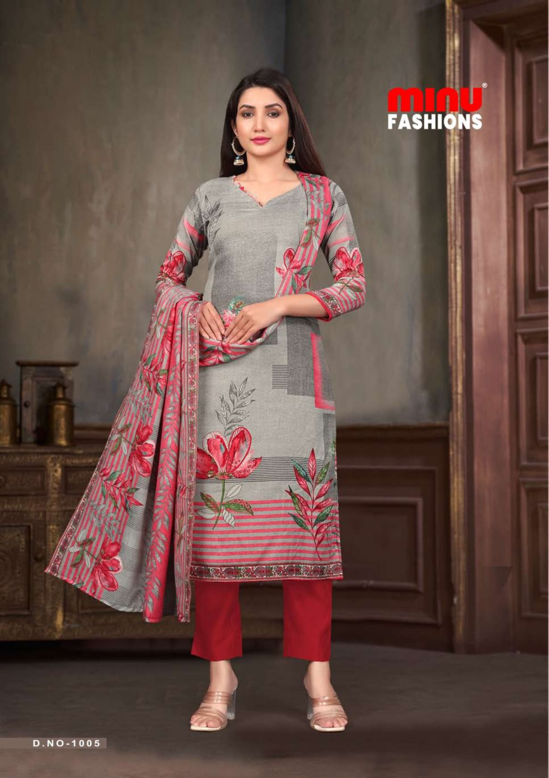 3 Piece Winter Kurti Set Royal (Special Rate) - 8 Pcs Set