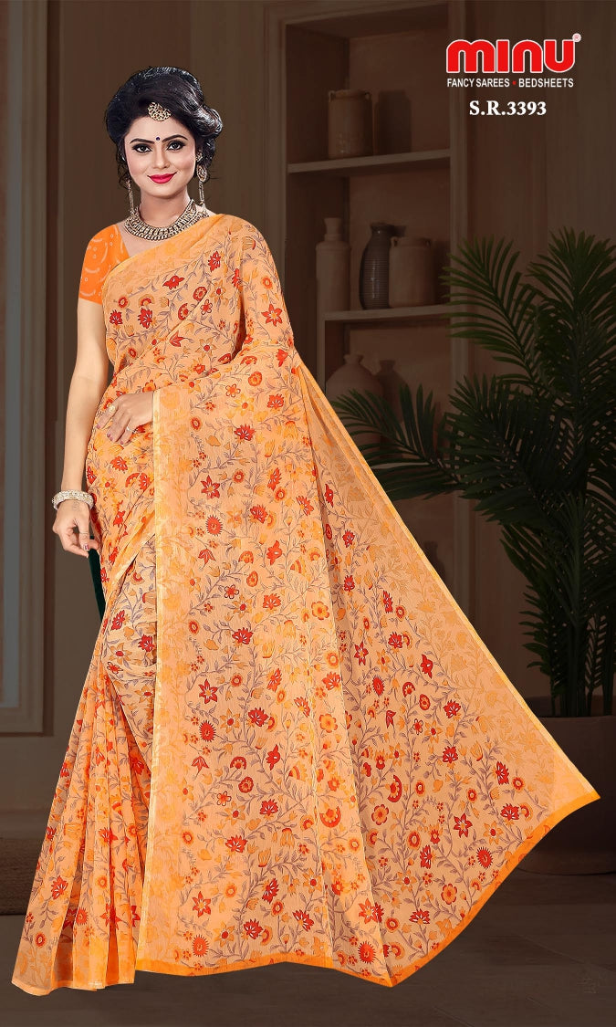 Fancy Saree Simran (BP) - 8 Pcs Set