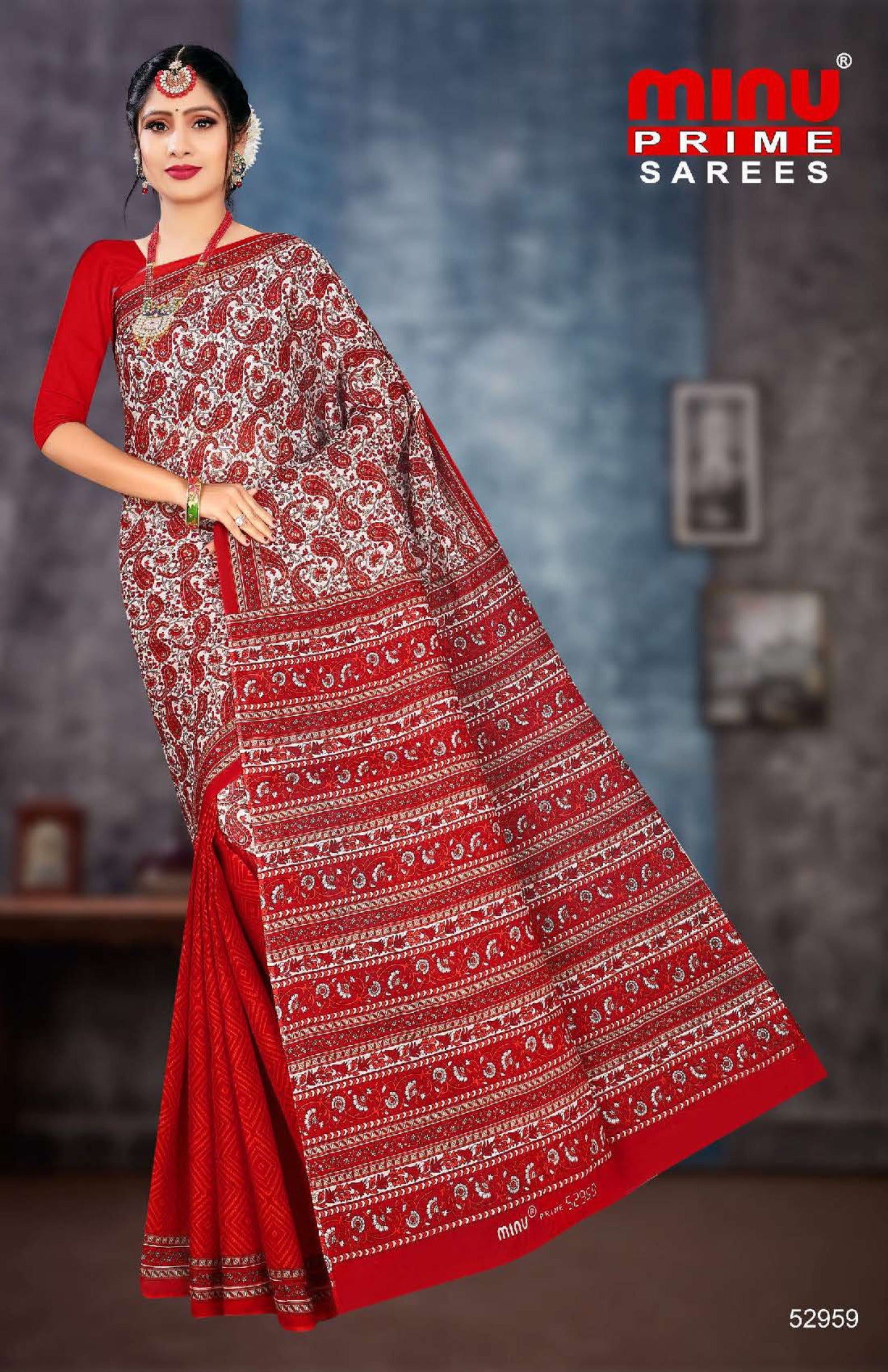 online image of woman wearing sarees from kolkata cotton sarees wholesale market