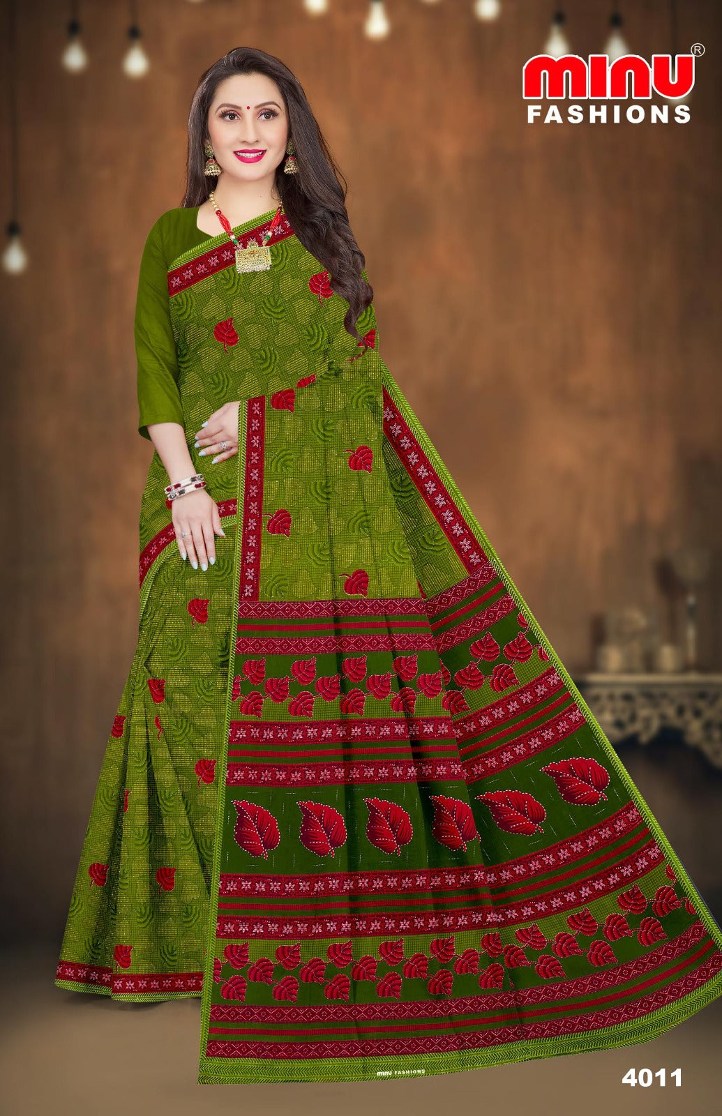 Printed Cotton Saree Malaika (Vol-44) (Special Rate) - 10 Pcs Set