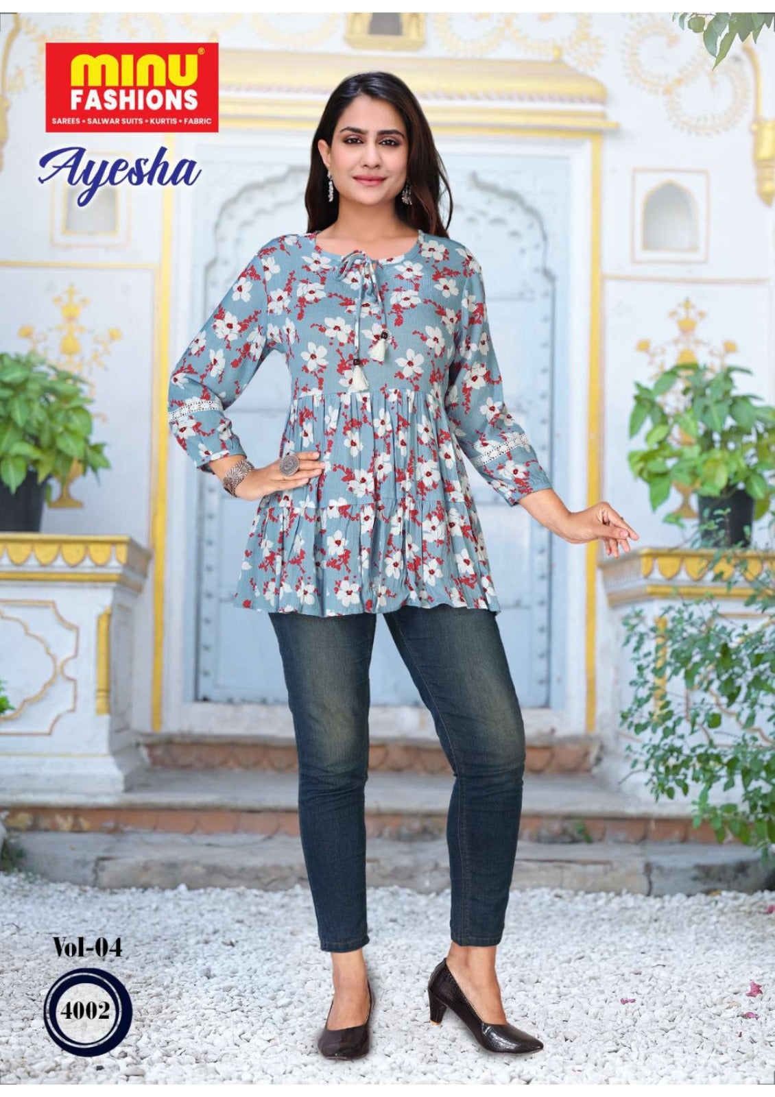 Printed Rayon Kurti Ayesha (Vol-4) - 09 Pcs Set
