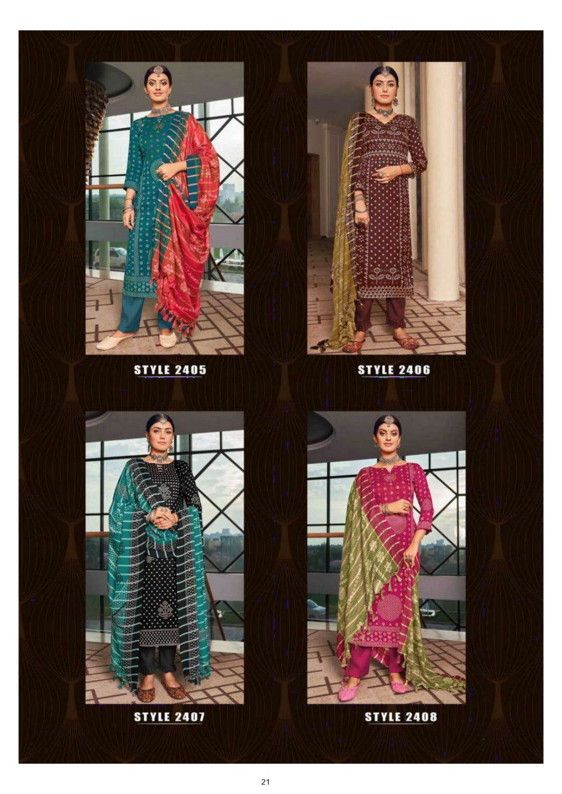 Unstitched Winter Suit Rukshar Chunri (Special Rate) - 8 Pcs Set