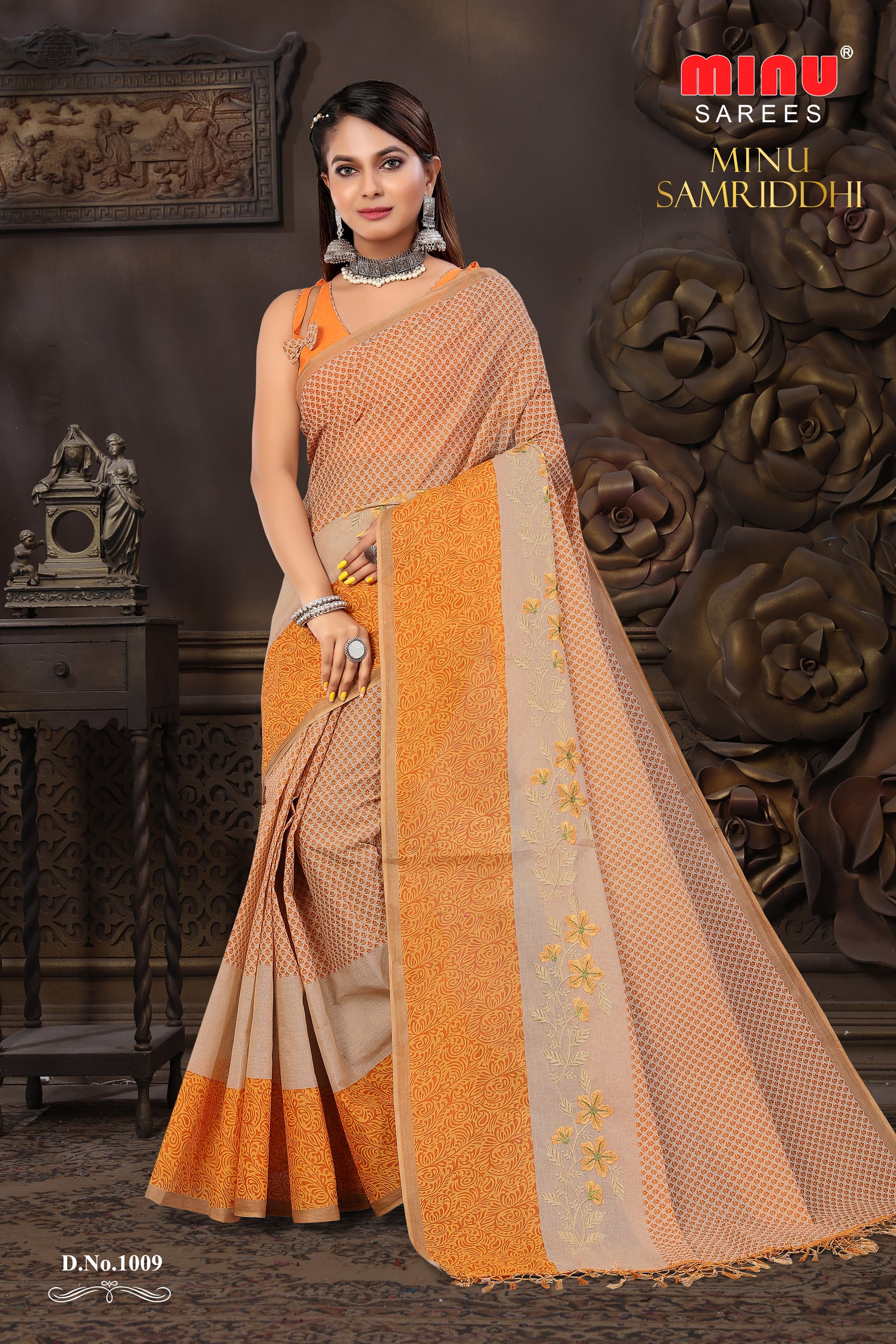 Embroidered Saree Minu Samriddhi (10P)