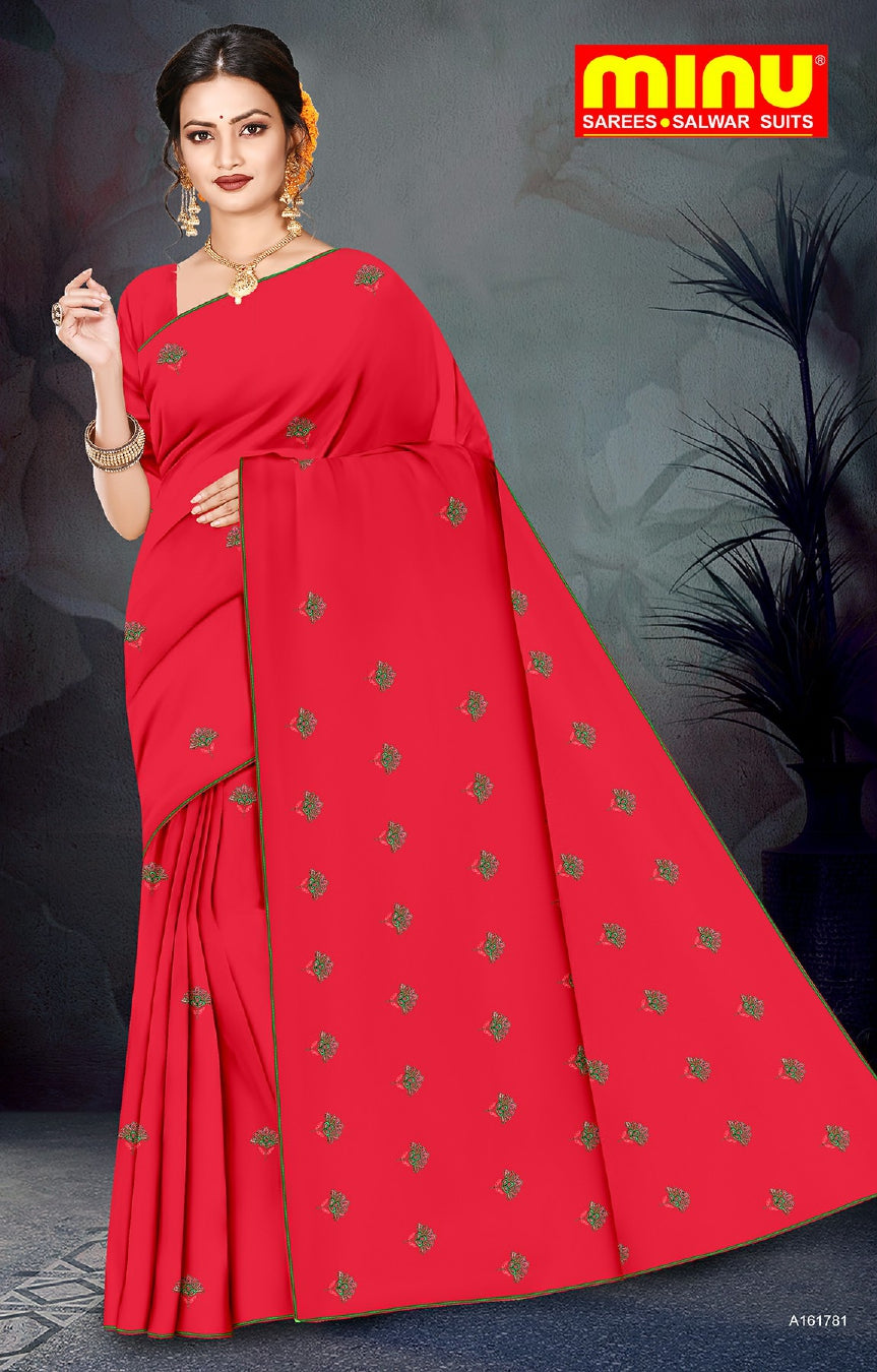 embroidered saree for women and girls