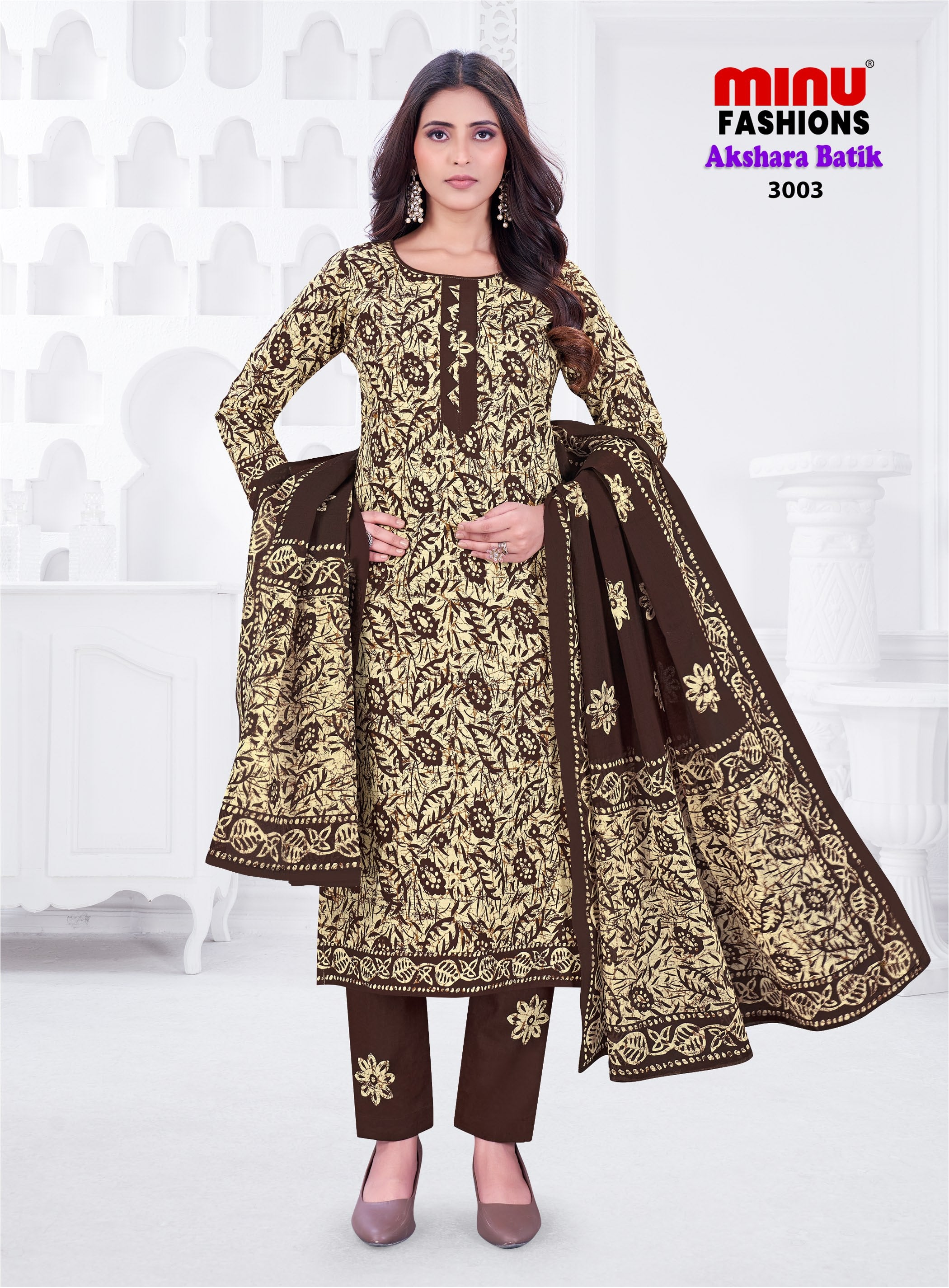 Minu Suit Akshara Batik VOL - 3 (10 PCS)