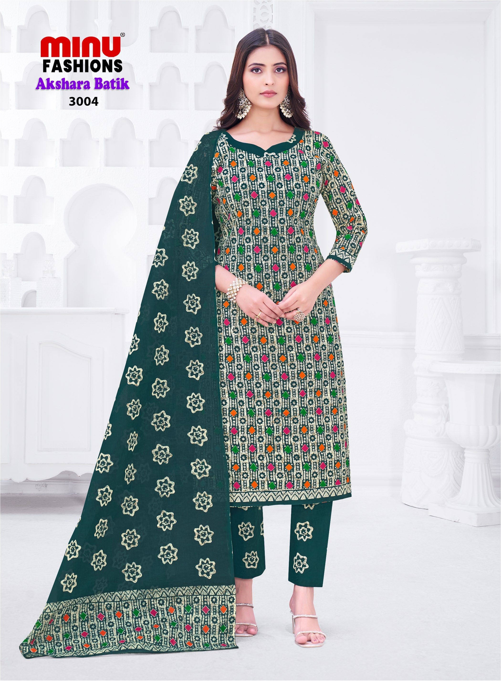 Minu Suit Akshara Batik VOL - 3 (10 PCS)