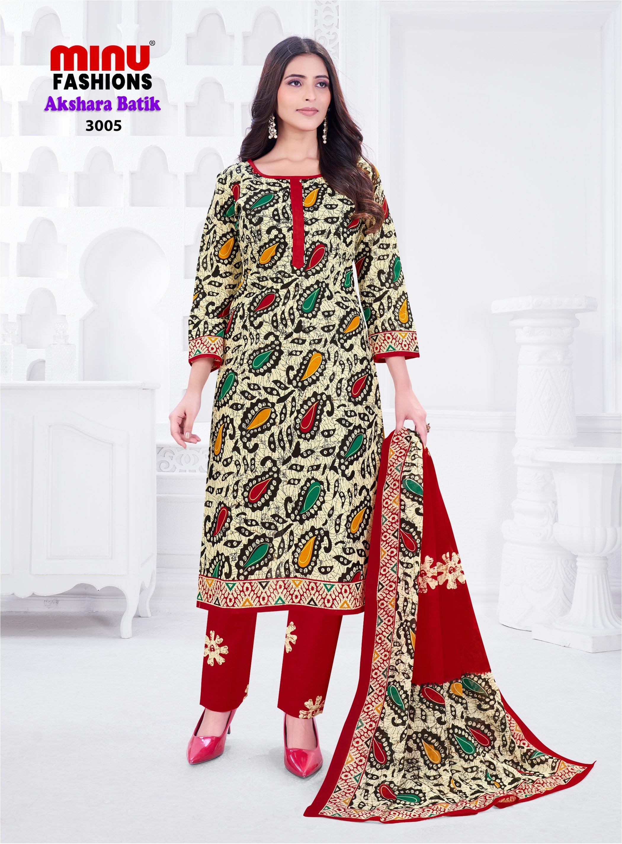 Minu Suit Akshara Batik VOL - 3 (10 PCS)