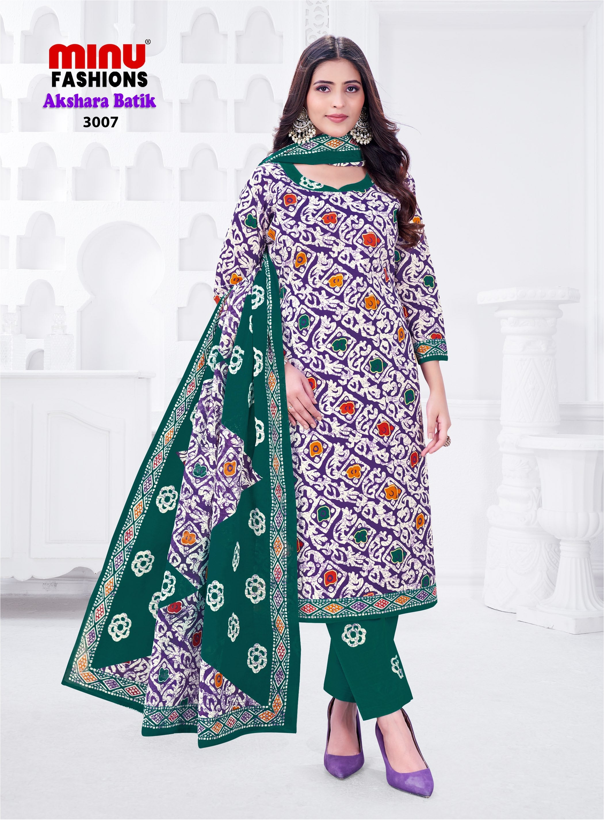 Minu Suit Akshara Batik VOL - 3 (10 PCS)
