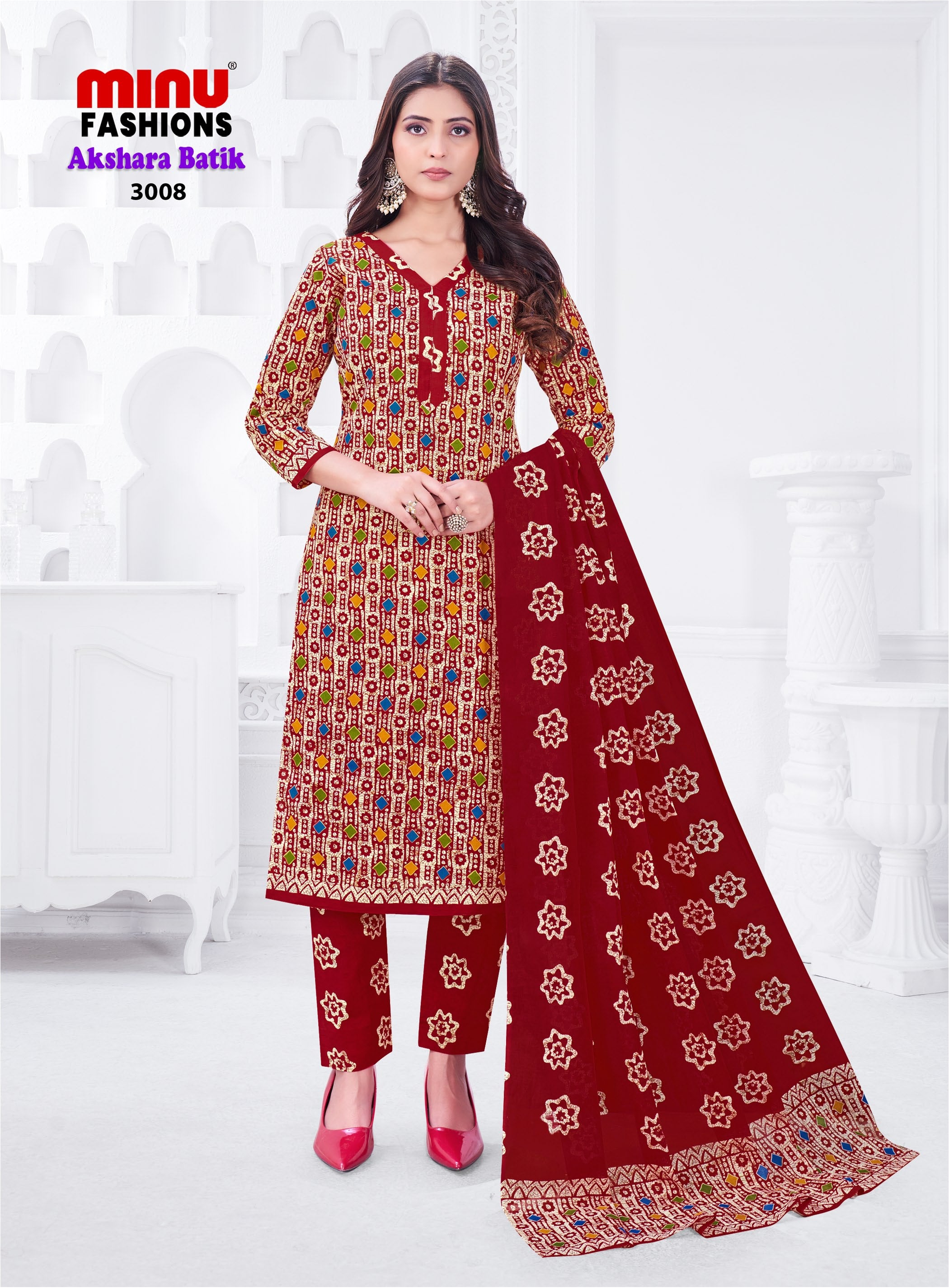 Minu Suit Akshara Batik VOL - 3 (10 PCS)