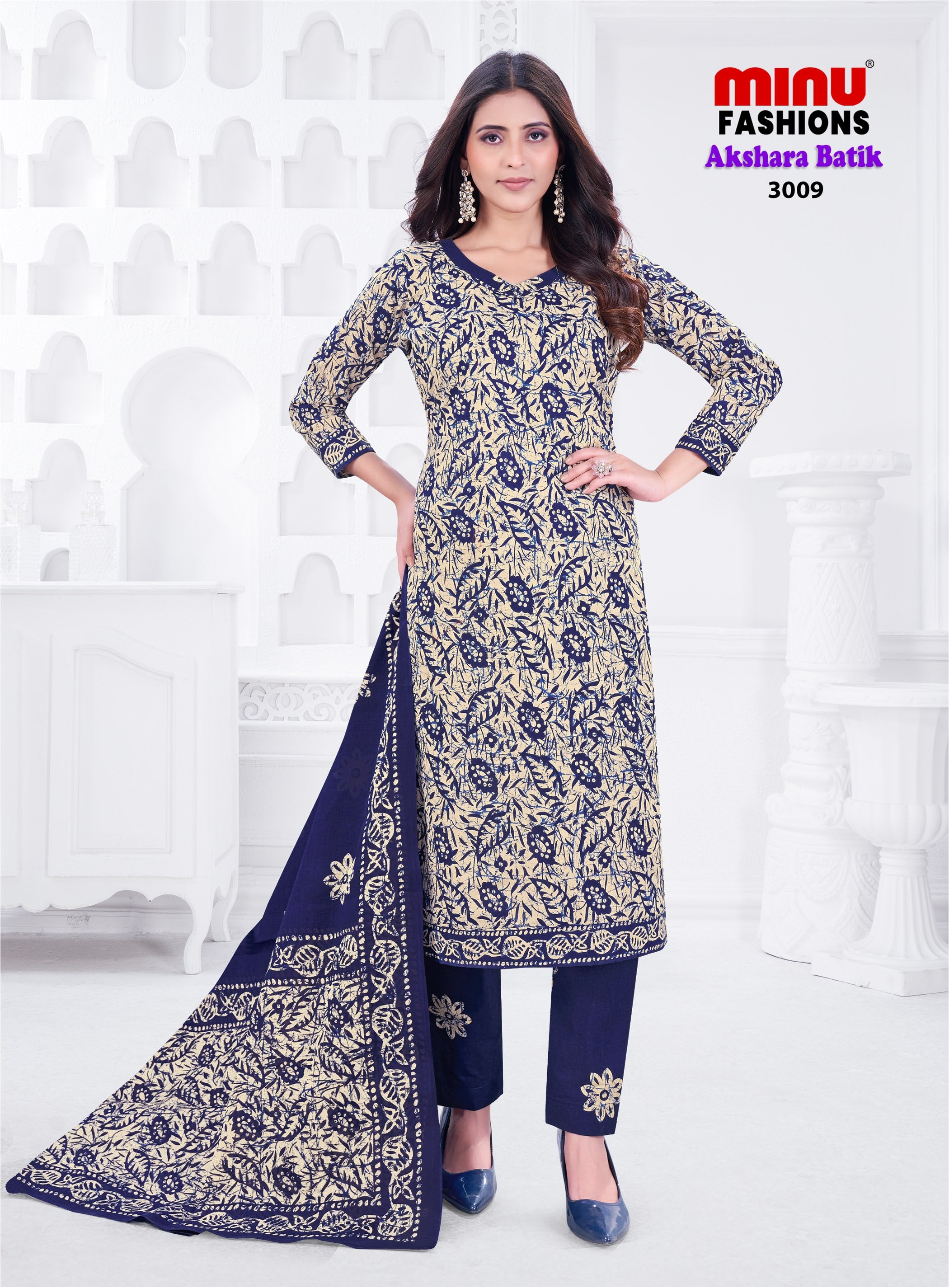 Minu Suit Akshara Batik VOL - 3 (10 PCS)