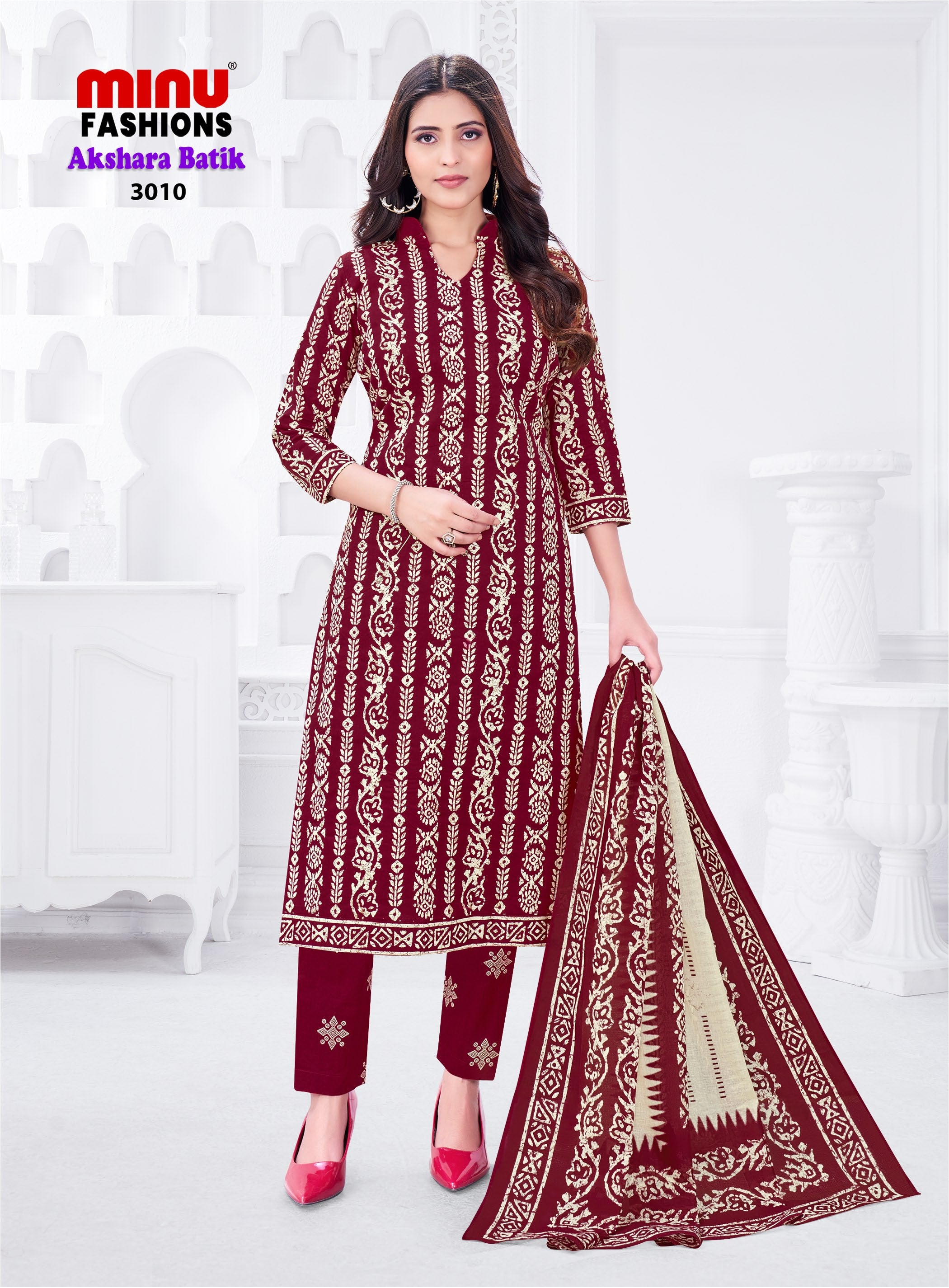 Minu Suit Akshara Batik VOL - 3 (10 PCS)
