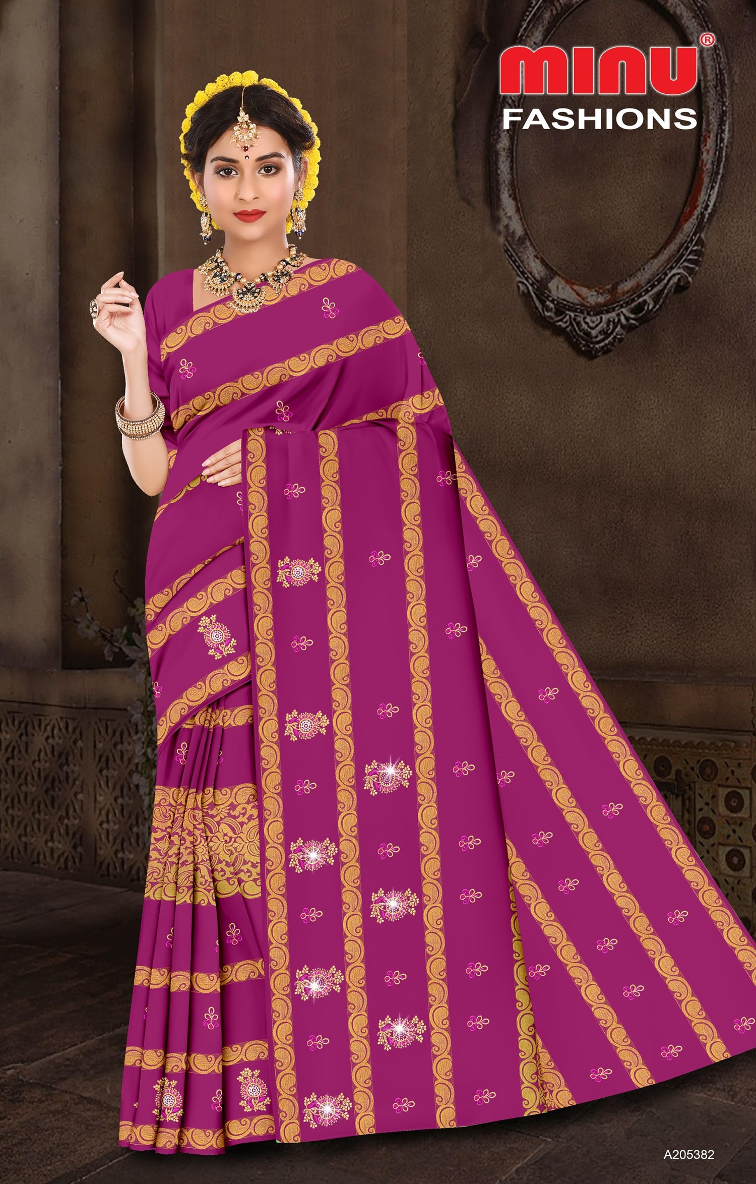 Embroidered Saree Ayanti SPL - 08 Pcs Set