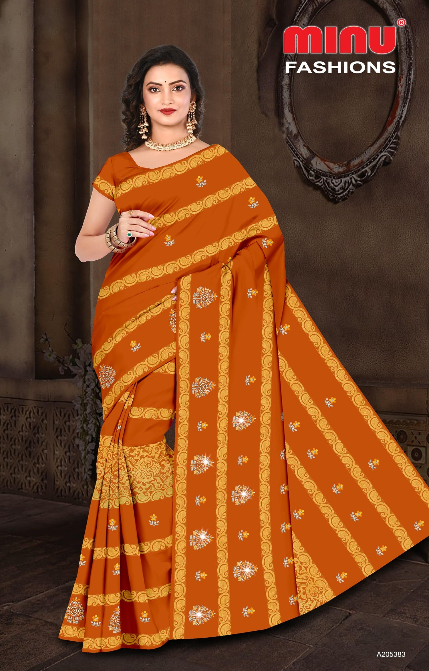 Embroidered Saree Ayanti SPL - 08 Pcs Set