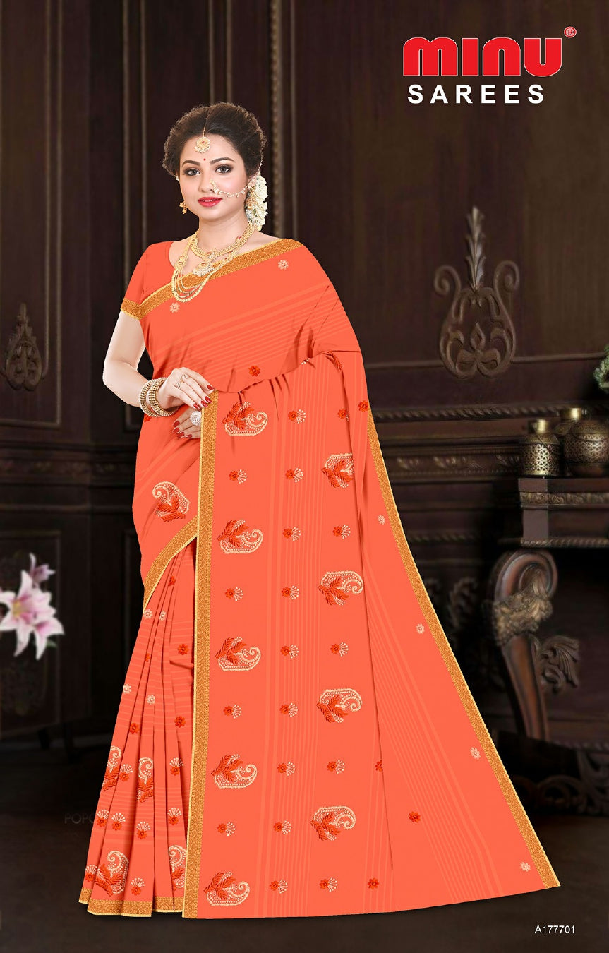 bold and classy pure cotton saree for sale