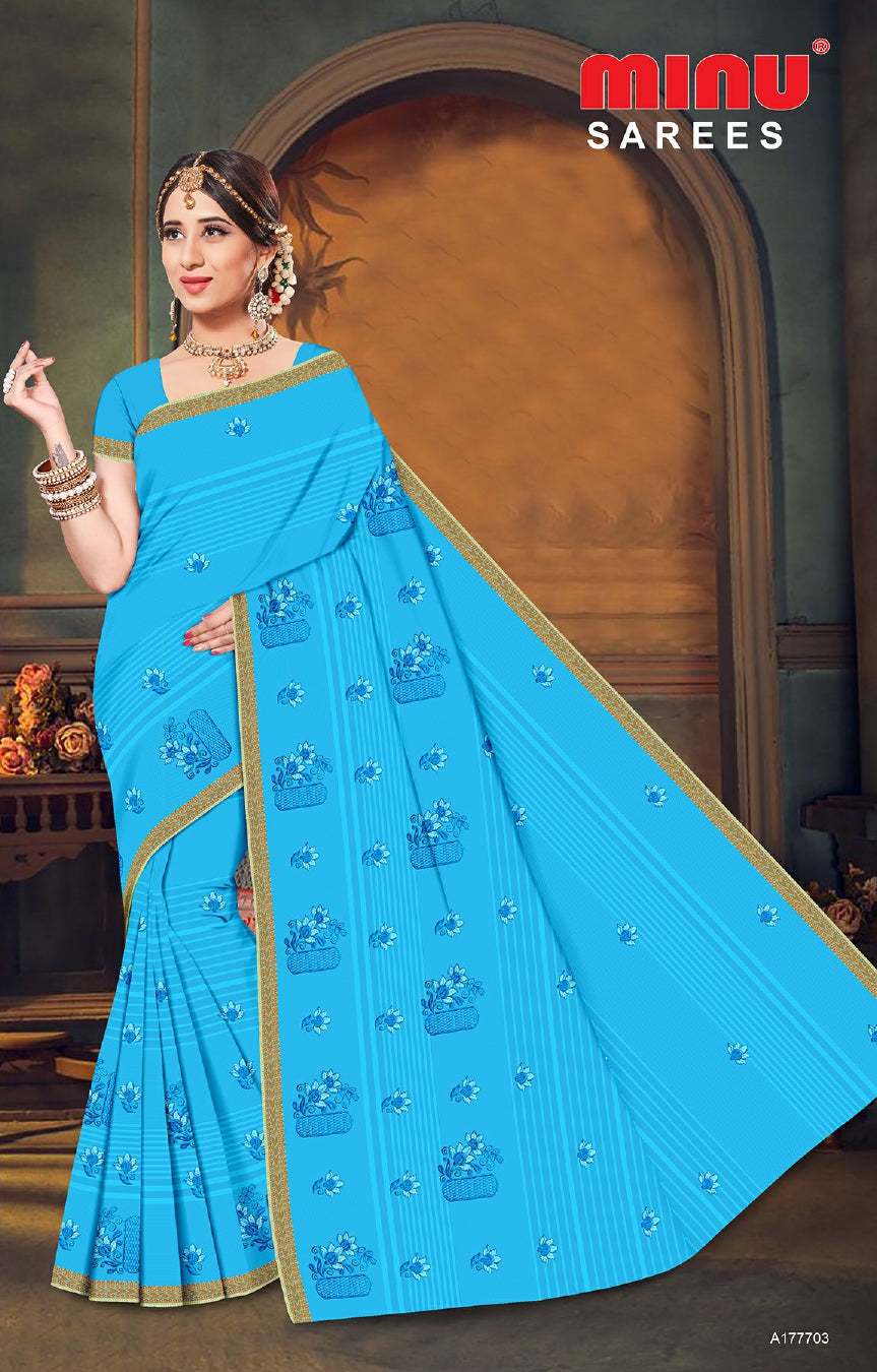 blue embroidered saree wholesale online in west bengal