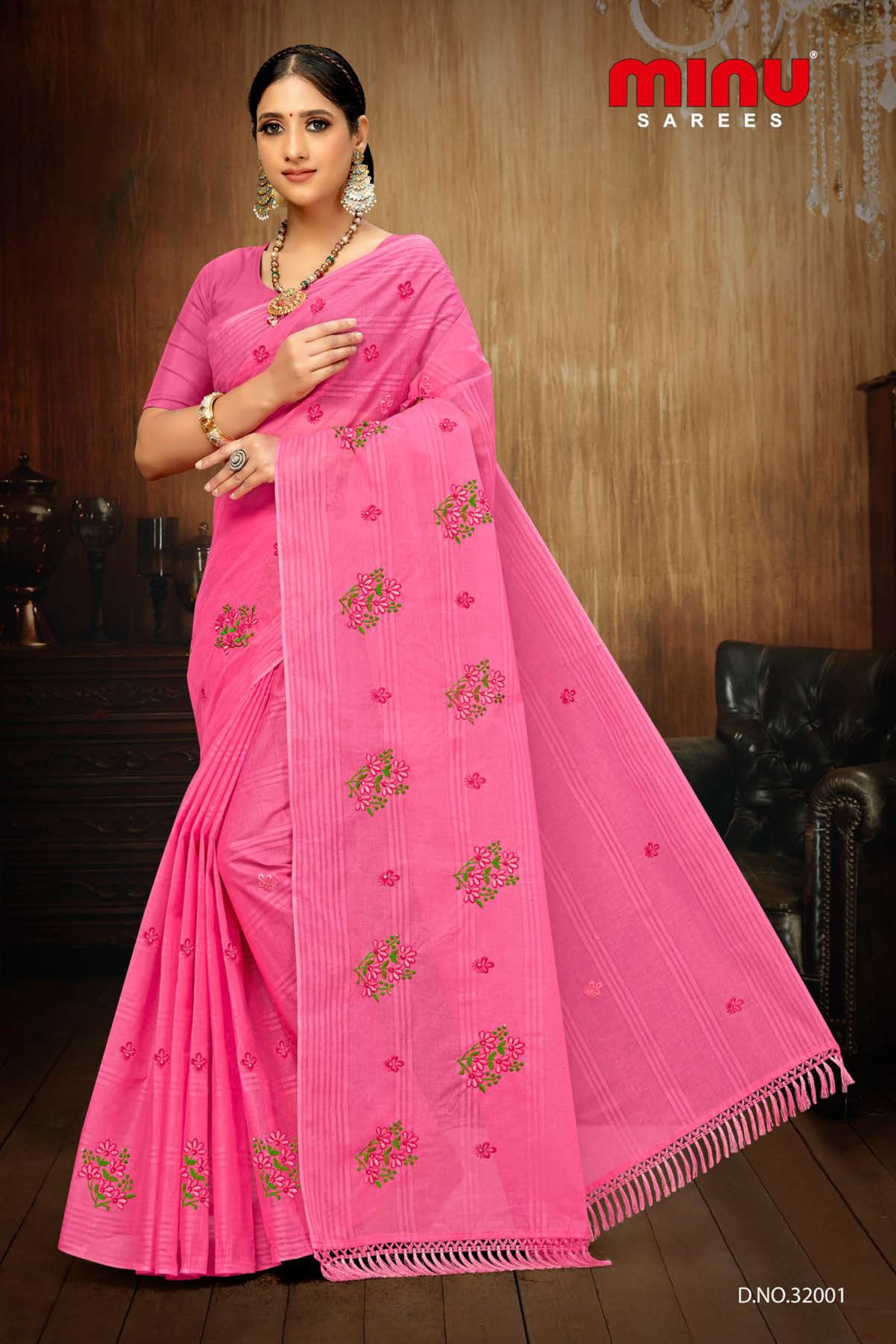 embroidered Saree online at low prices online image 