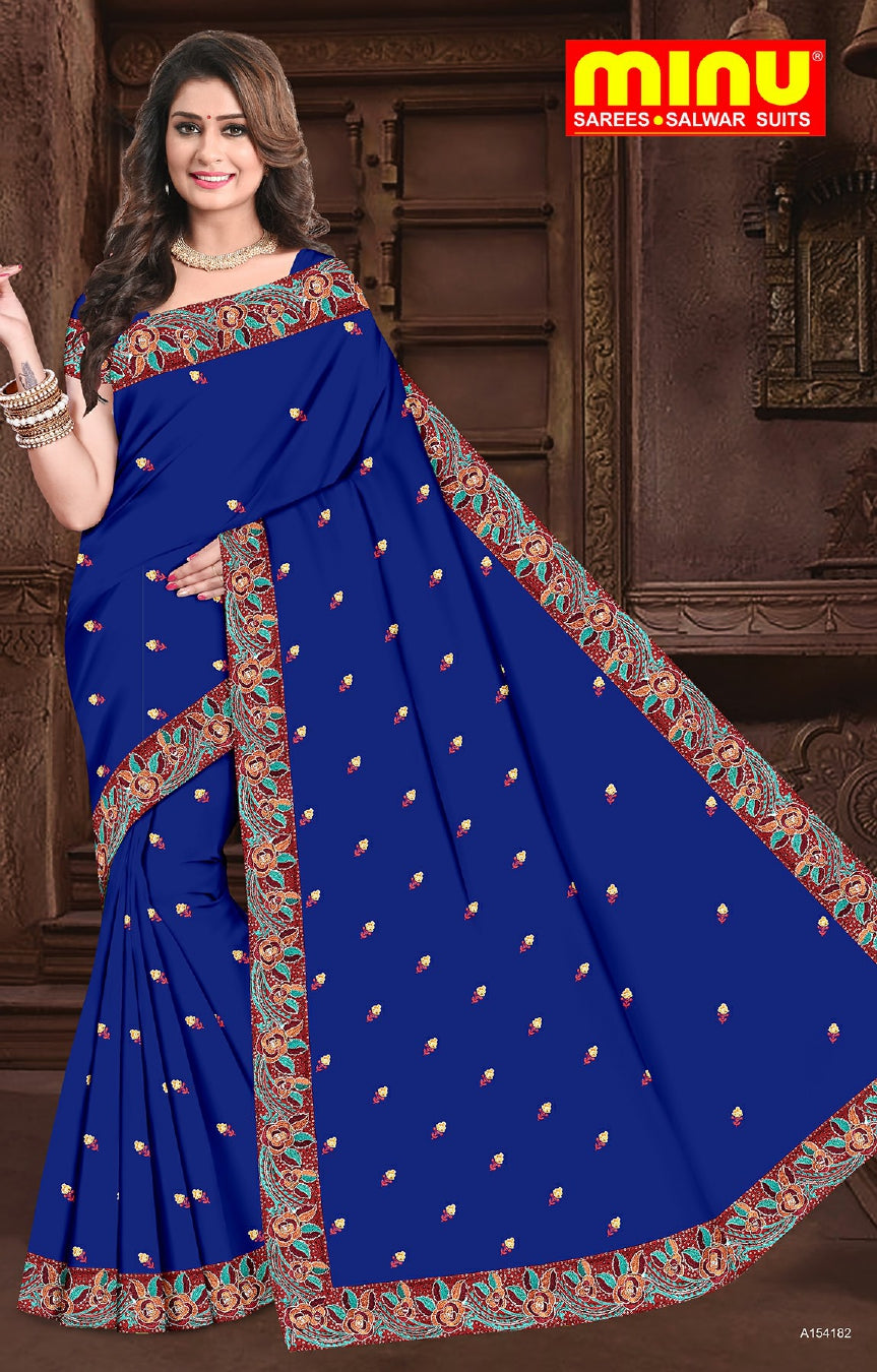 embroidery saree at wholesale prices for women 