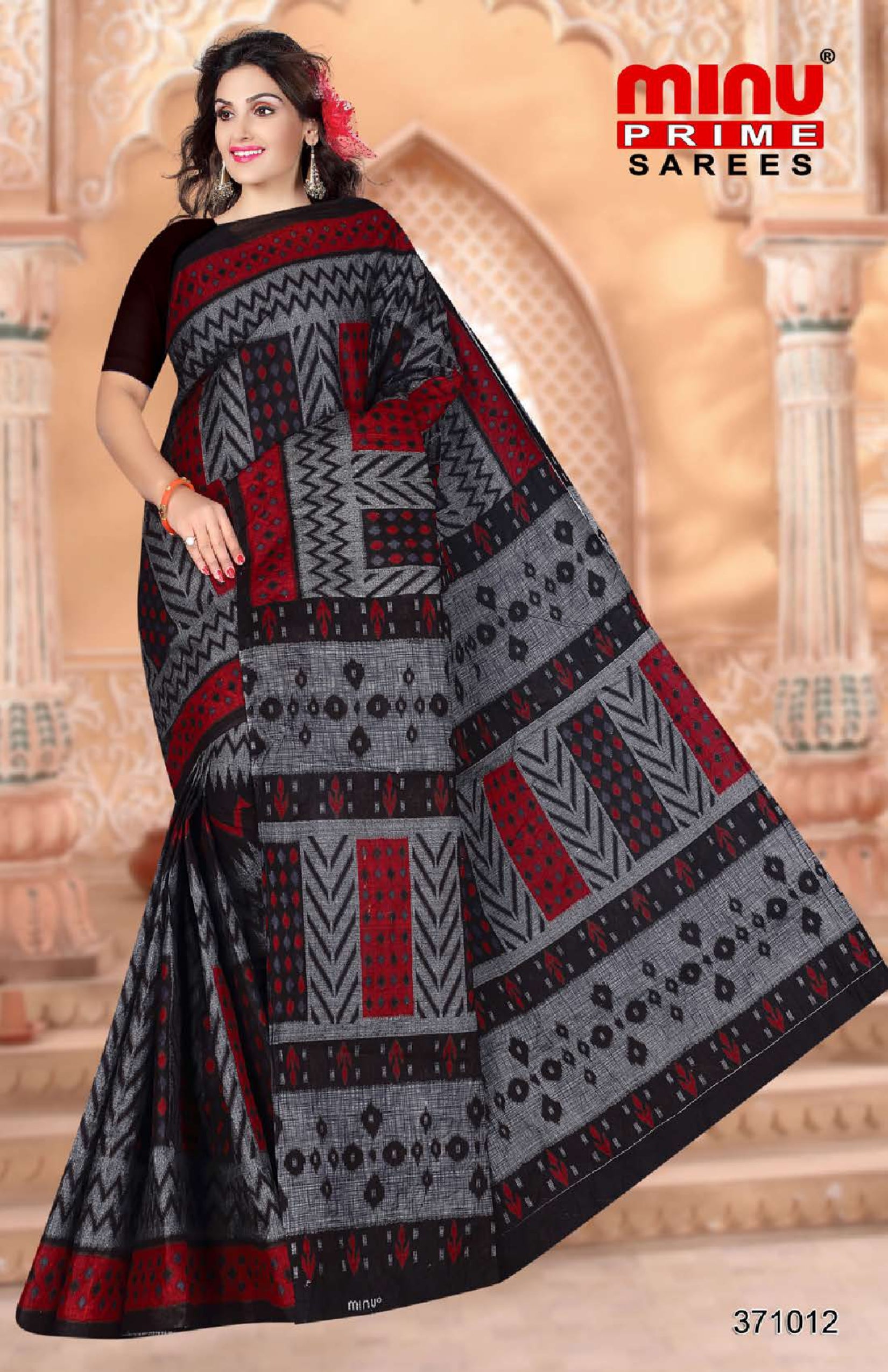 Printed Saree- Black Diamond-VOL-1, LOT-2 (10P)