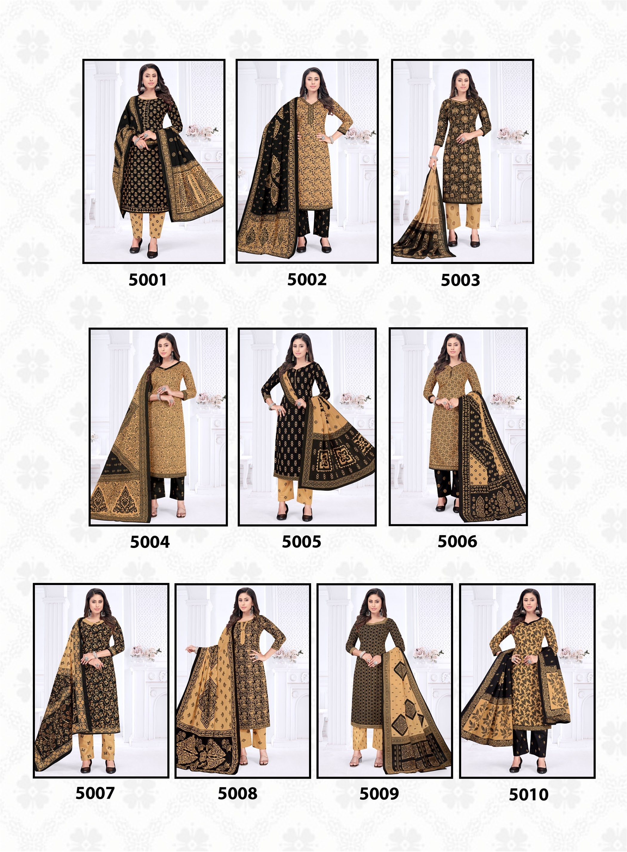 Suit Black Pari VOL - 5 (10 PCS)