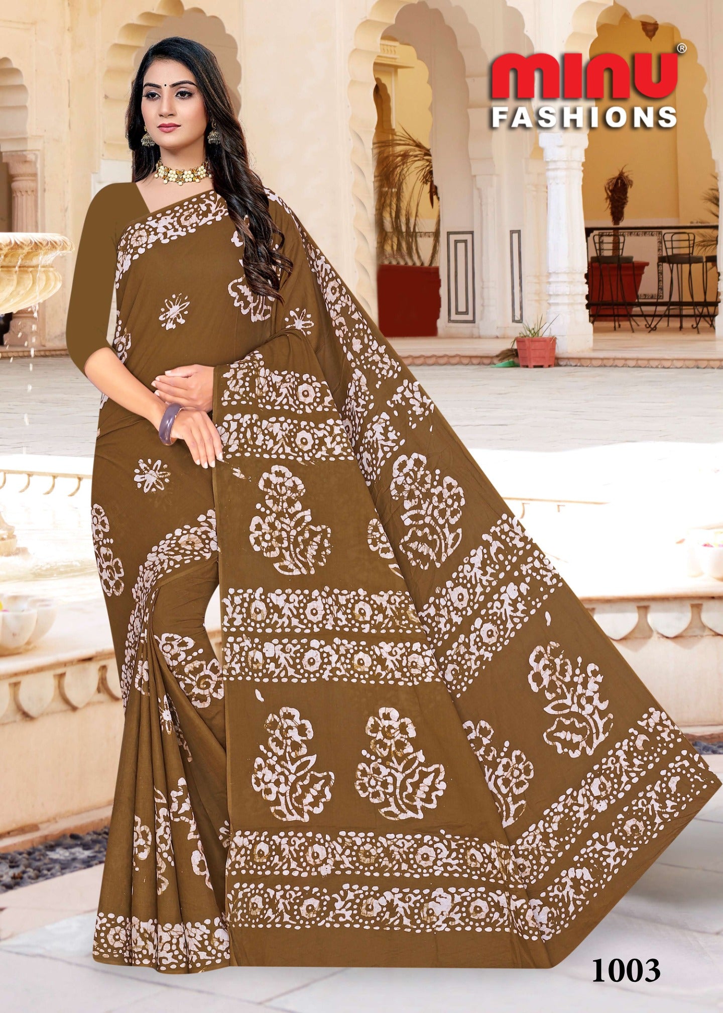 Printed Saree- Beauty Batik (10P)