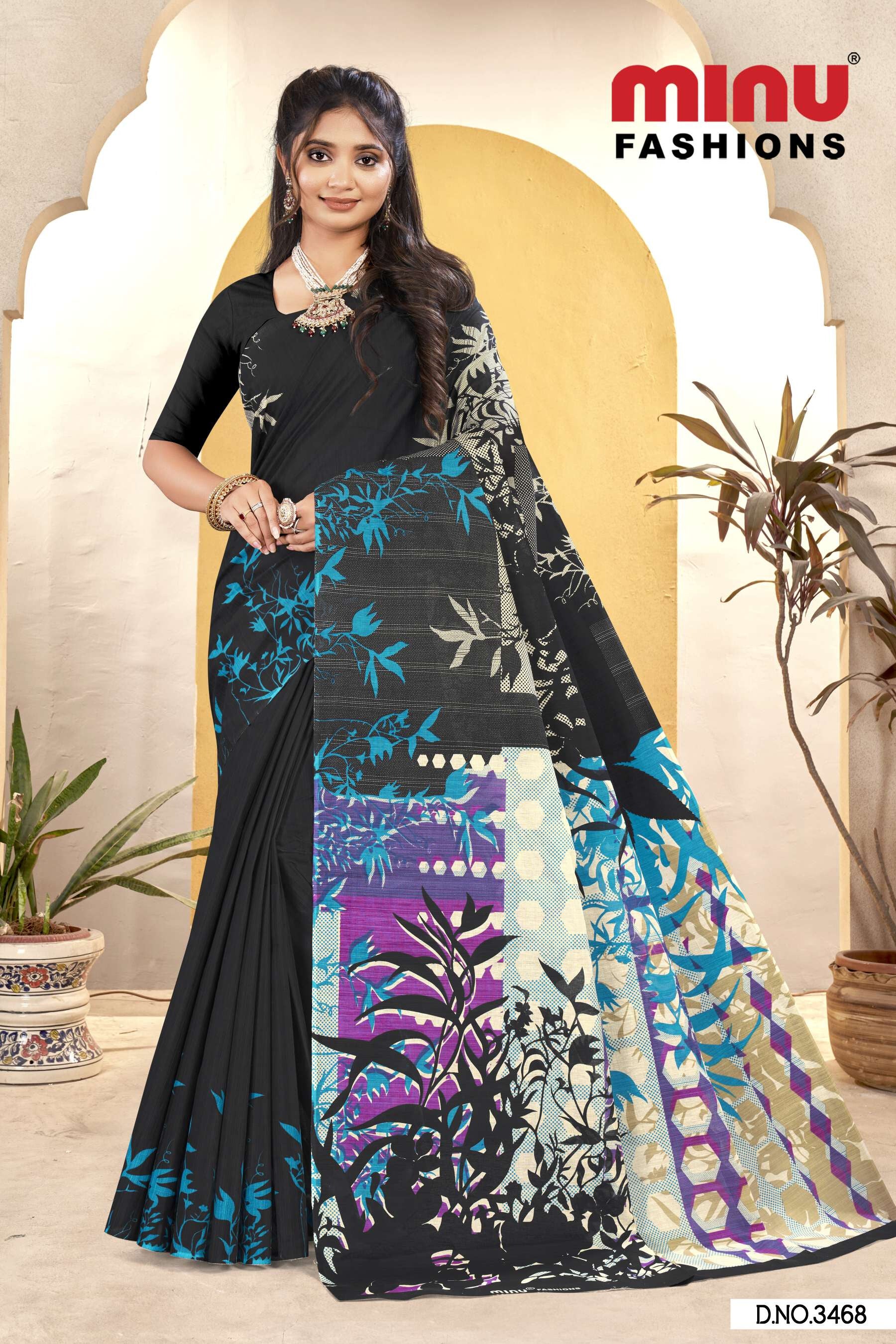 Black Pearl Vol-3 Saree (Malai Cotton) (10P)