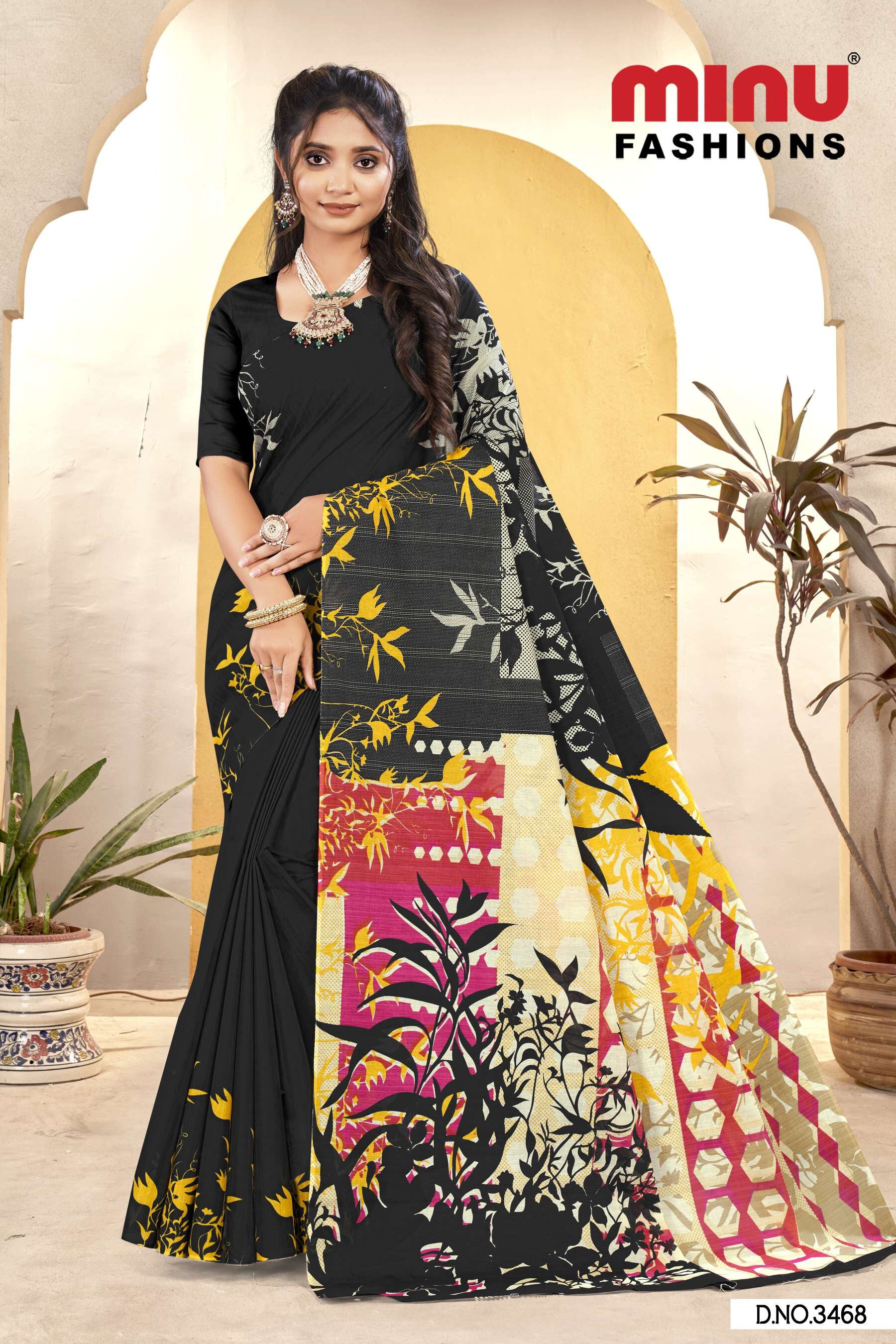 Black Pearl Vol-3 Saree (Malai Cotton) (10P)