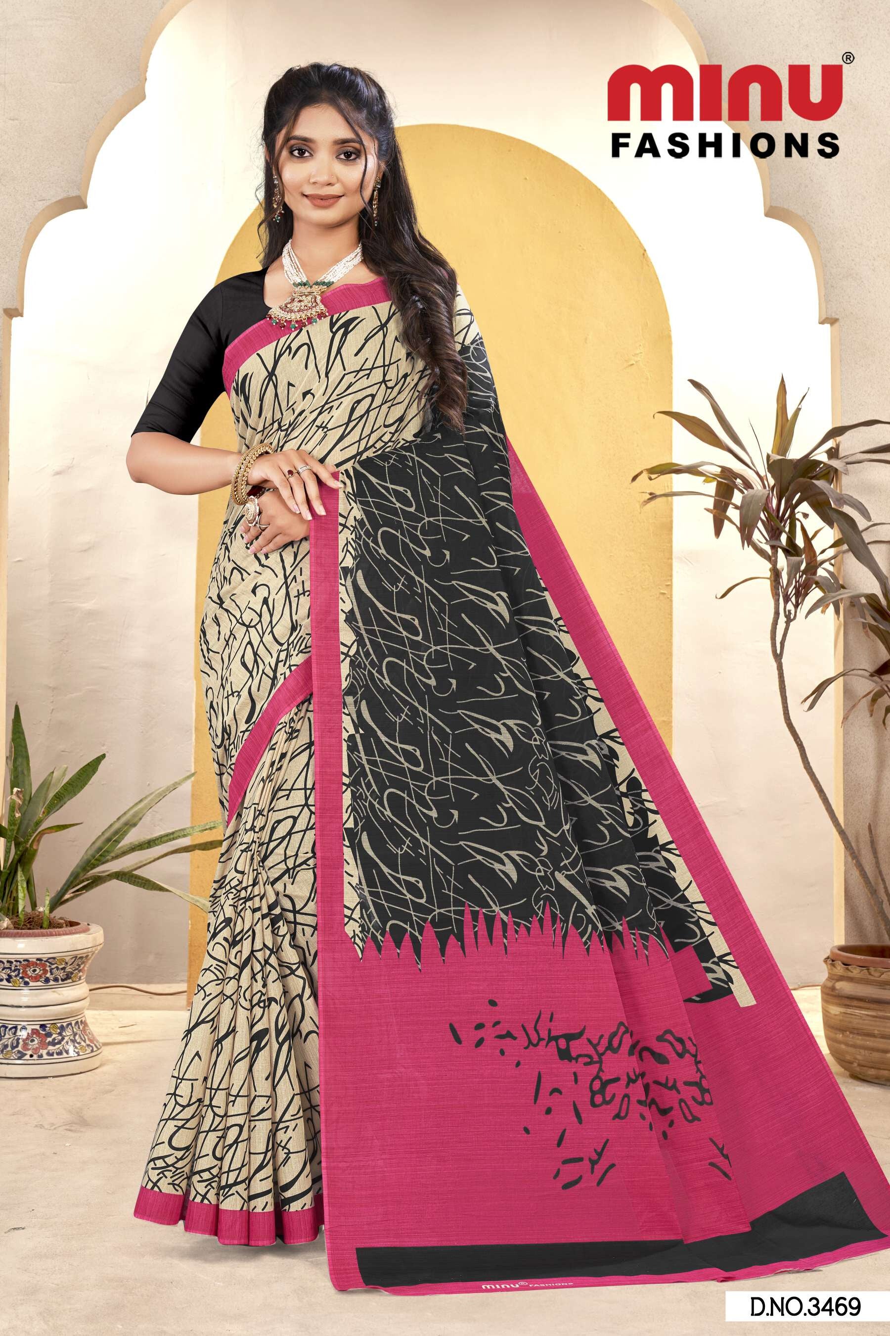 Black Pearl Vol-3 Saree (Malai Cotton) (10P)