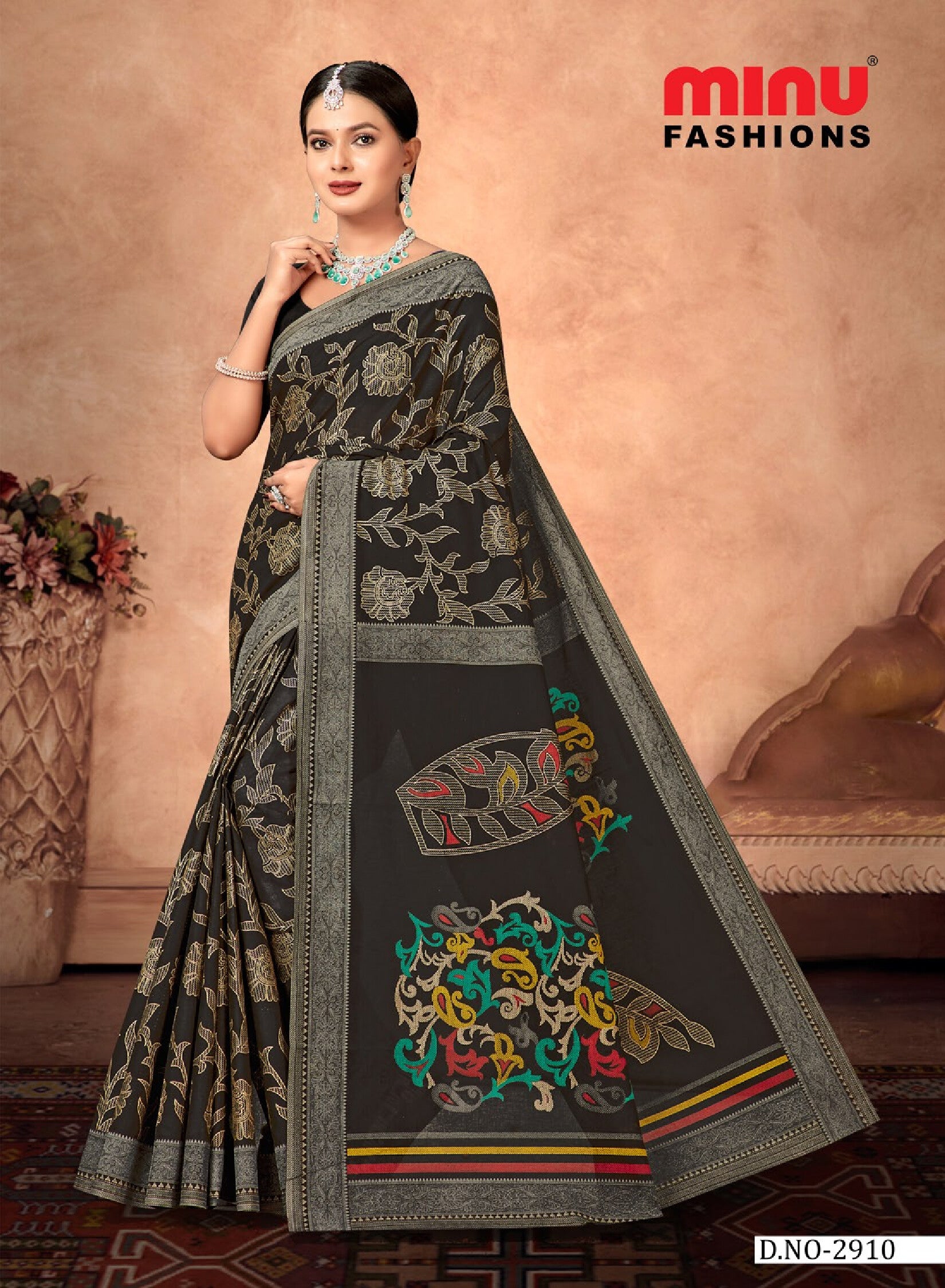 Black Diamond Saree (Special Rate) (8P)