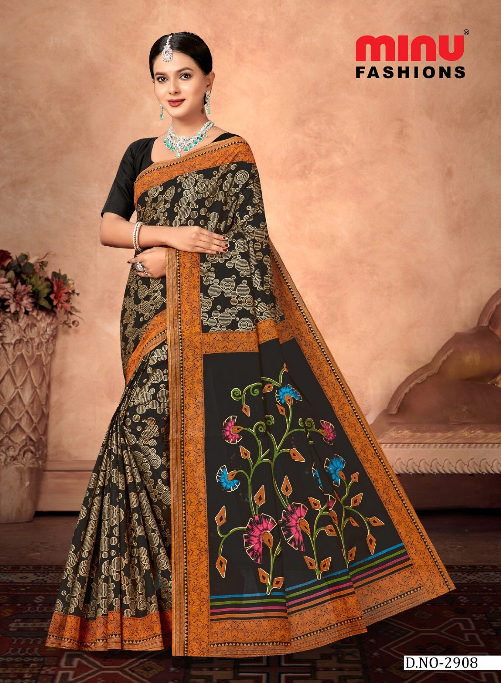 Black Diamond Saree (Special Rate) (8P)