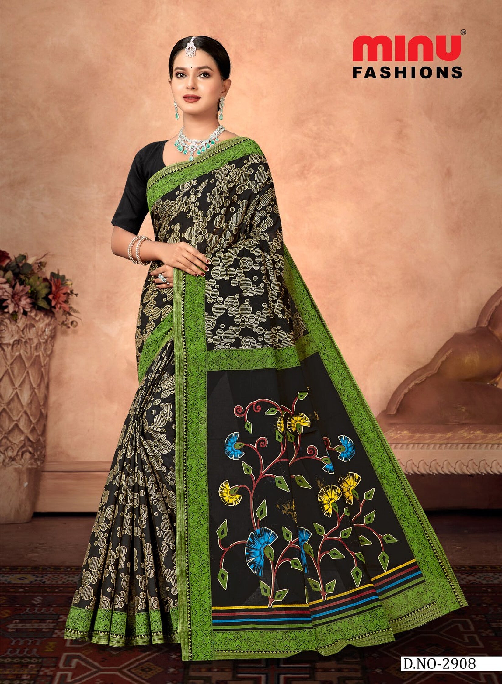 Black Diamond Saree (Special Rate) (8P)