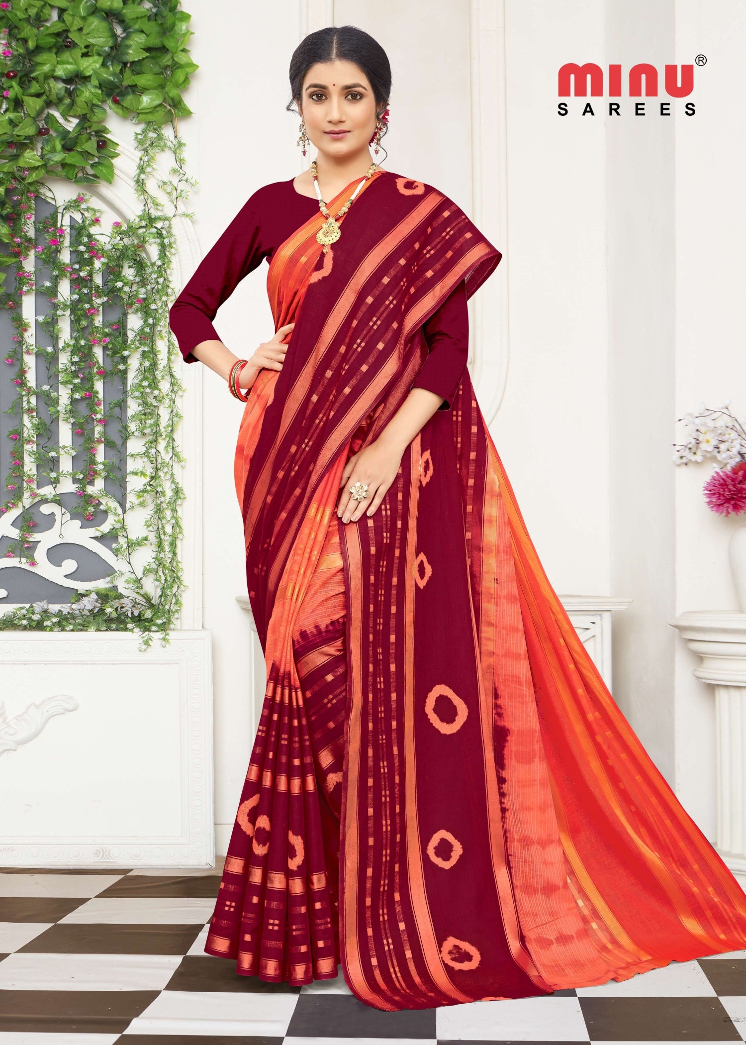bold and classy pure cotton saree at low prices 