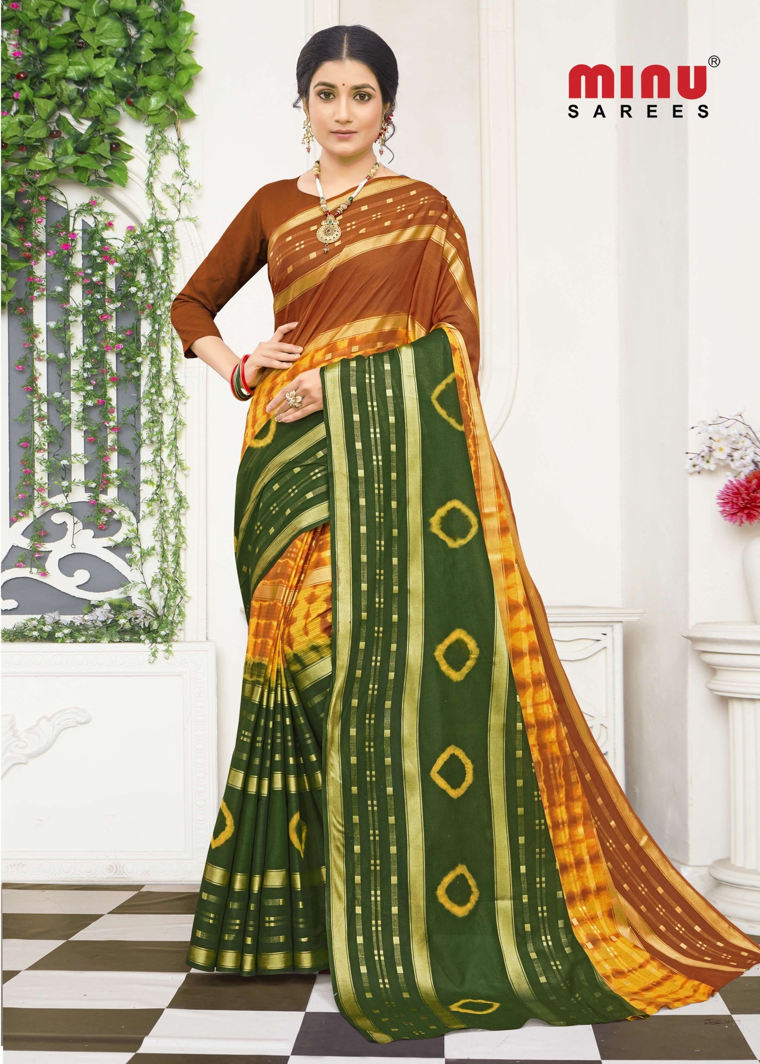 top-quality cotton embroidered saree for online wholesale 