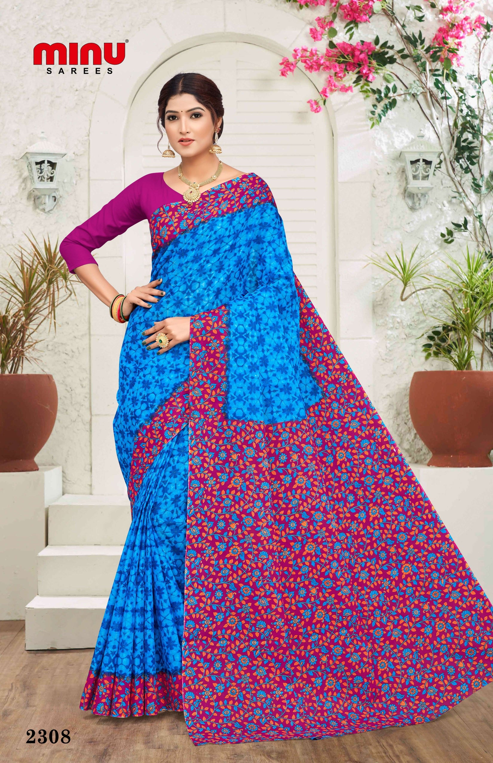 bold and classy cotton saree at wholesale prices 