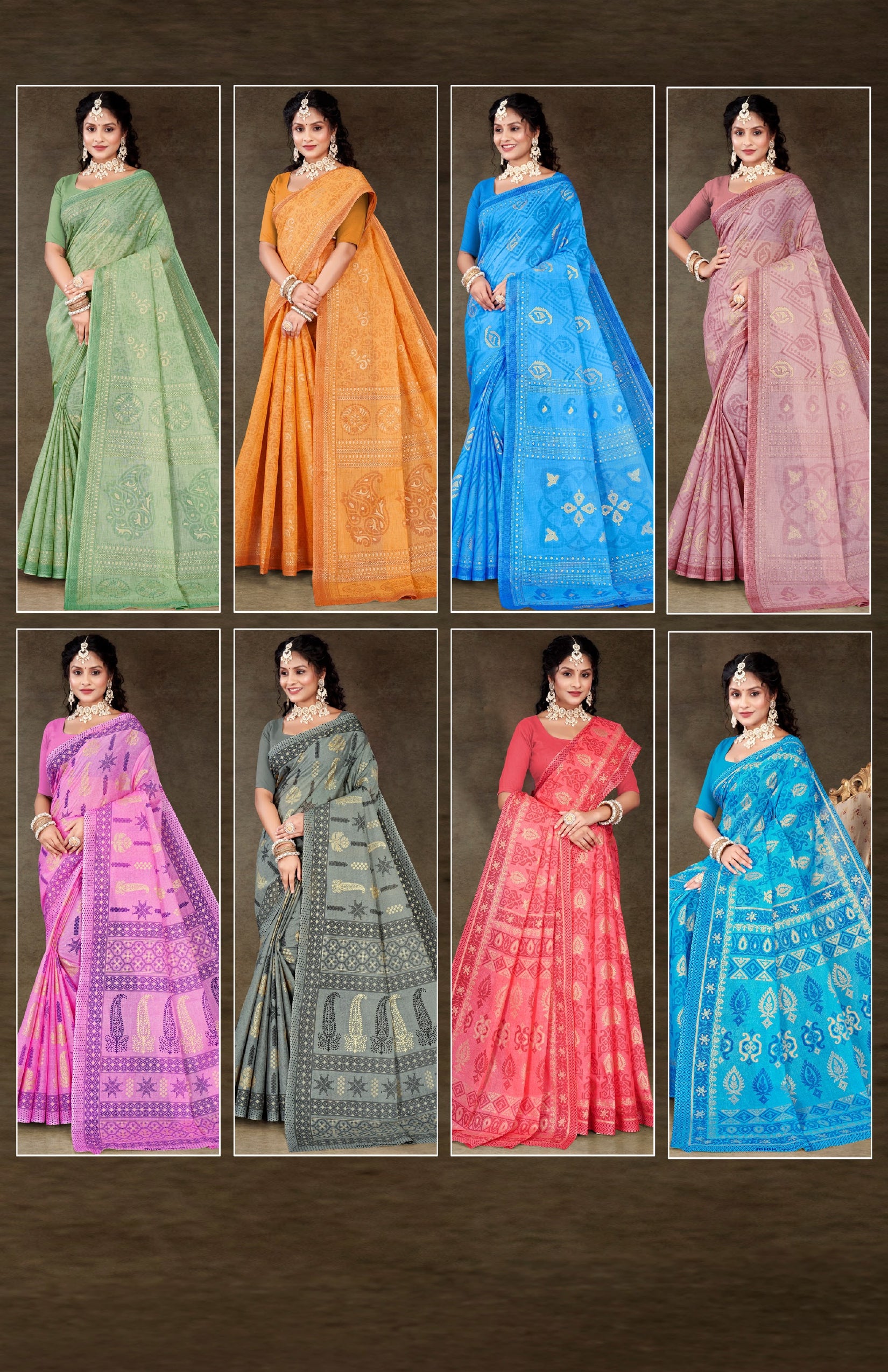 Saree Daisy Vol-3 (8 Pcs)