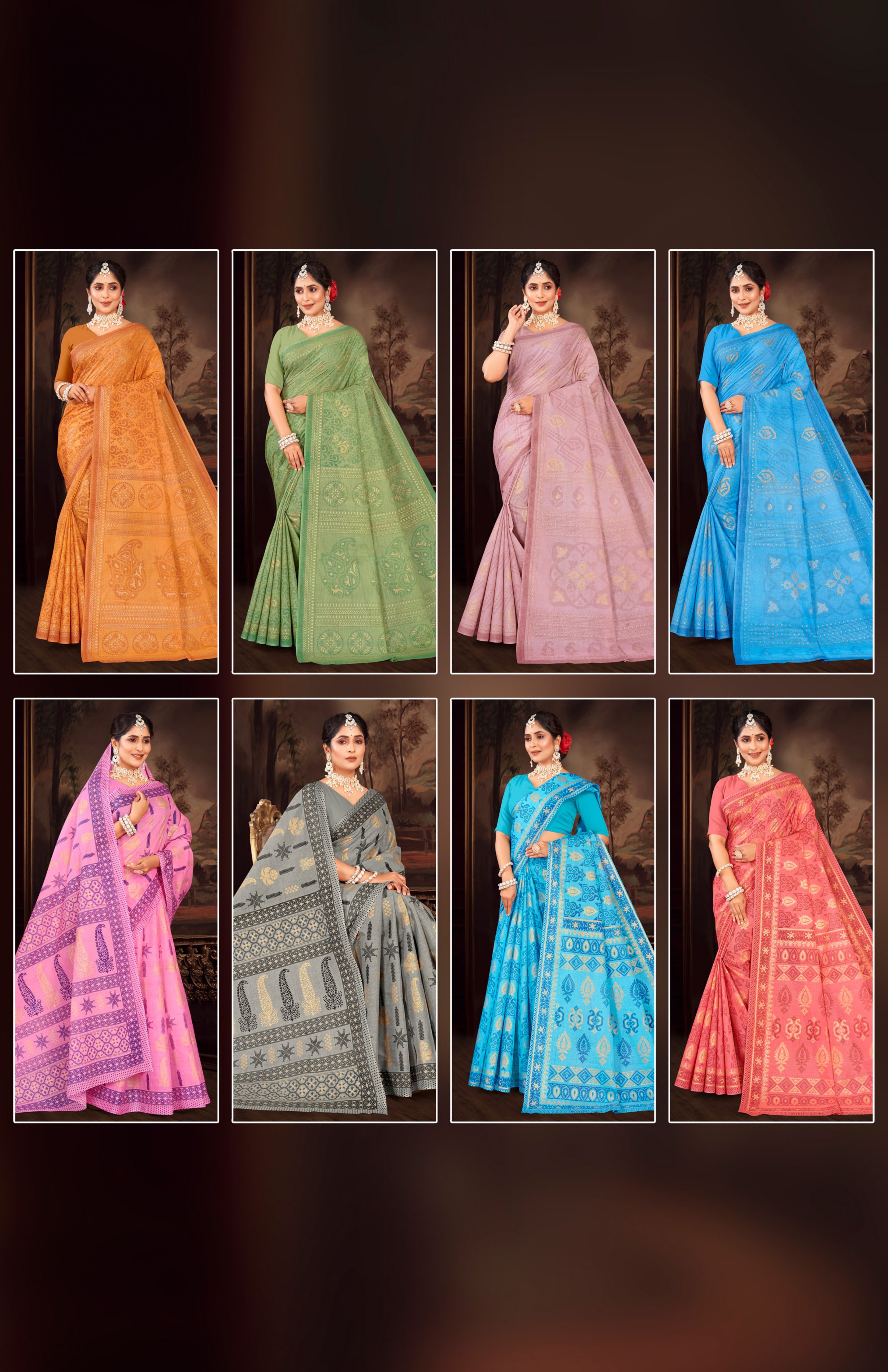 SAREE_DAISY VOL 3_8PCS SET
