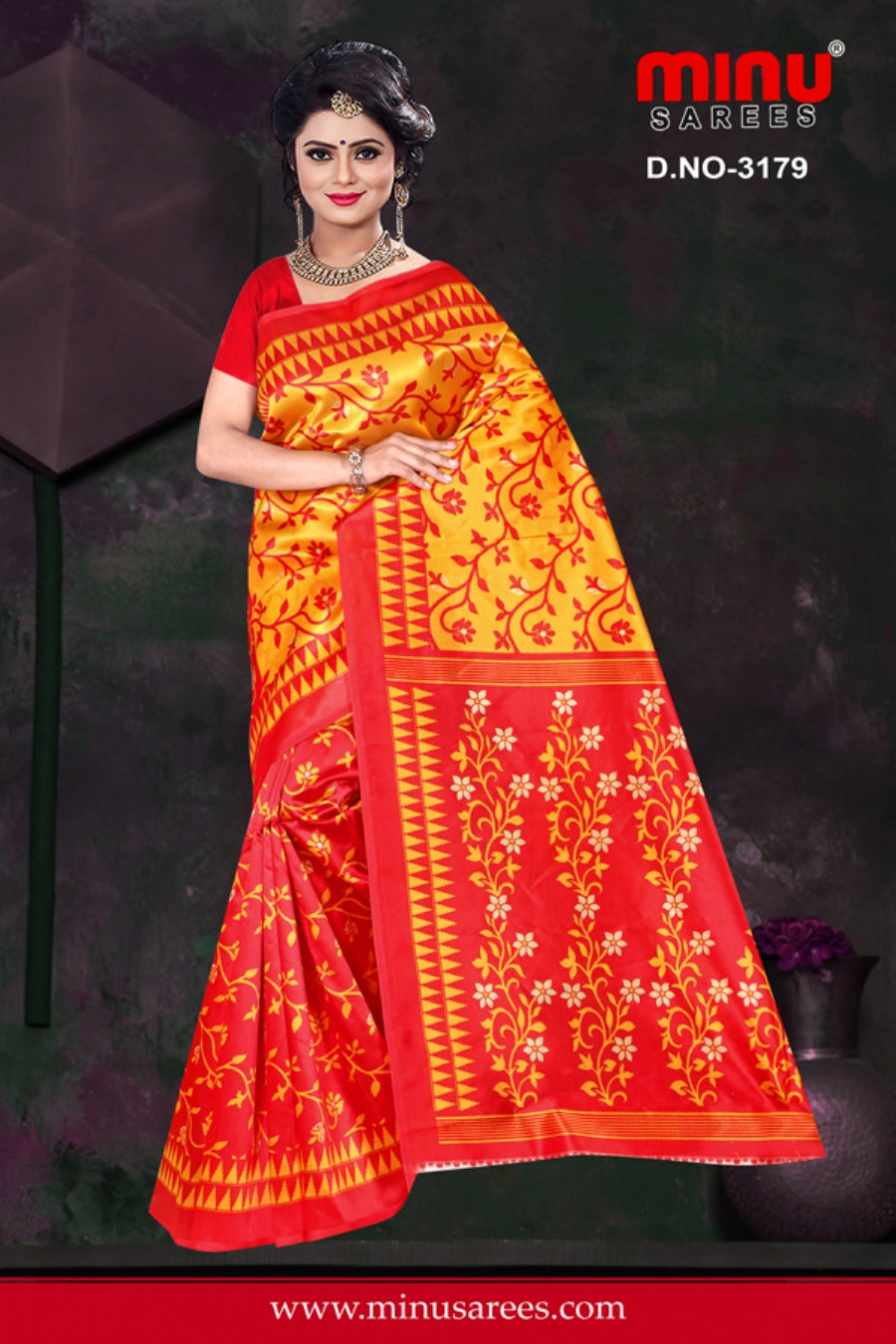 Fancy Saree- Dhakai Gulabo(8P)