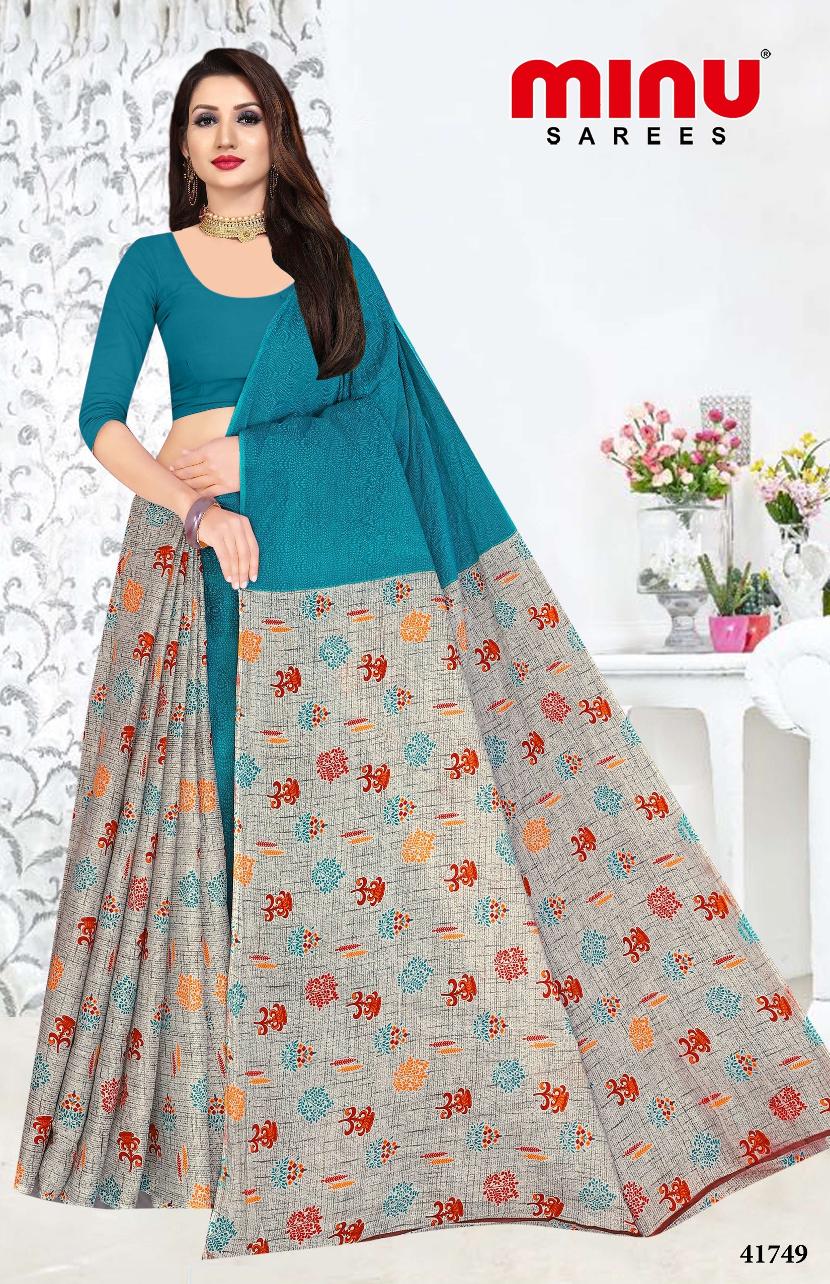 Printed cotton sarees for resellers online image 