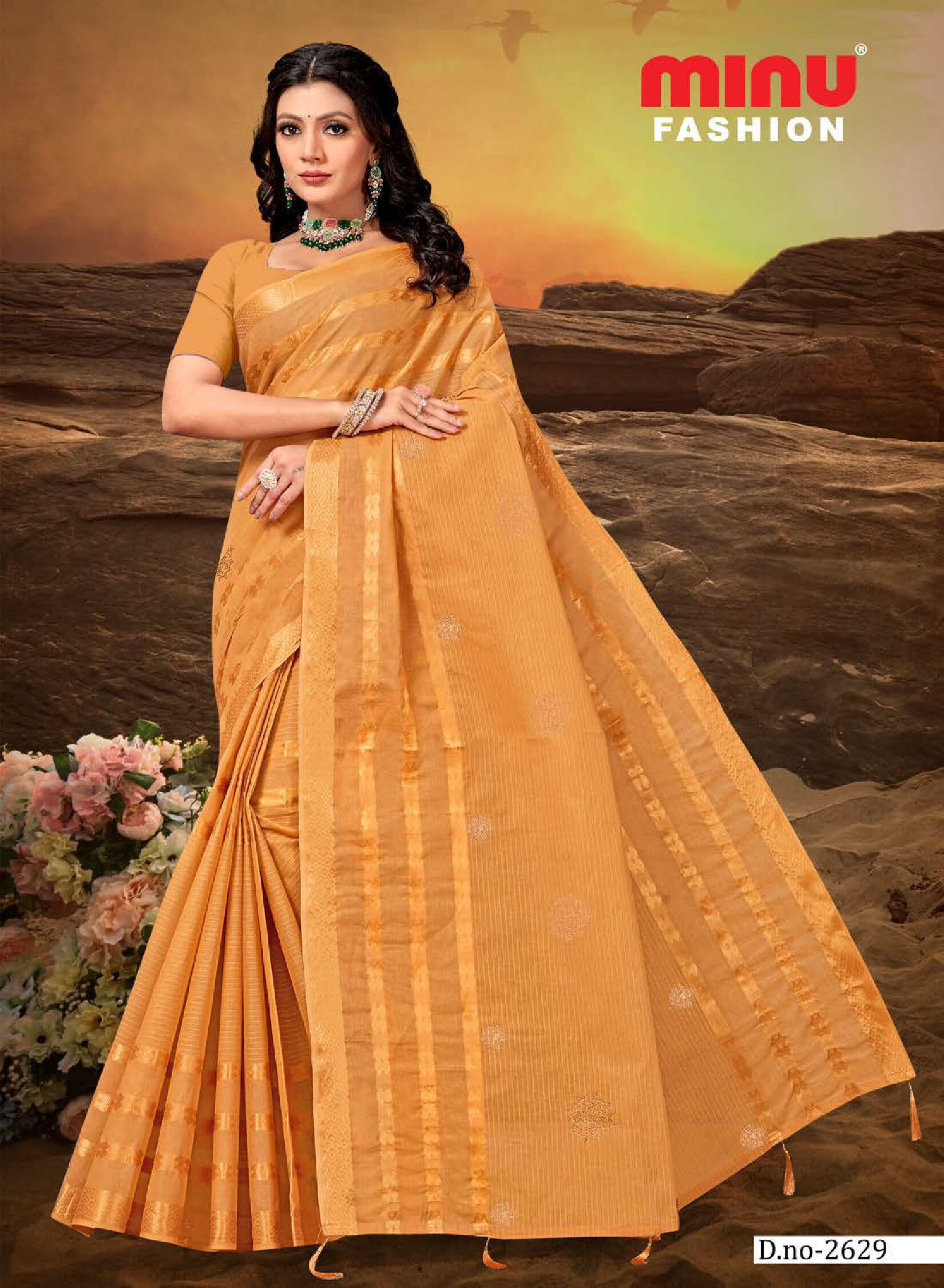 Embroidered Saree Flora Vol-2 EMB - Special Rate (8P)