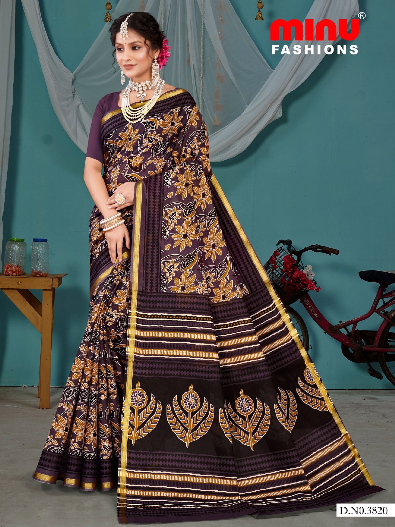 Saree Fashion Ajarakh (8 Pcs)