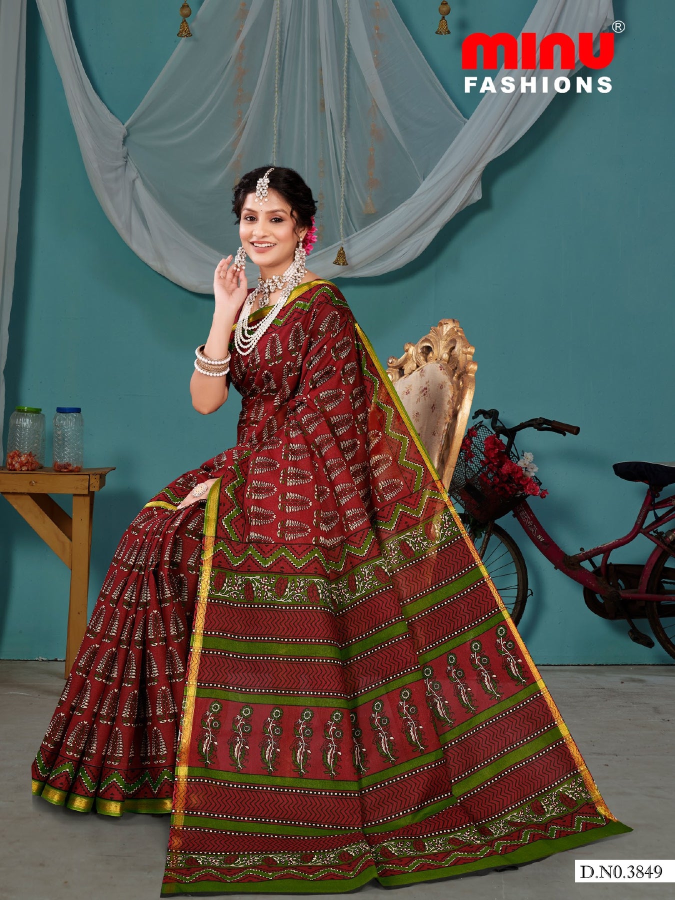 Saree Fashion Ajarakh (8 Pcs)